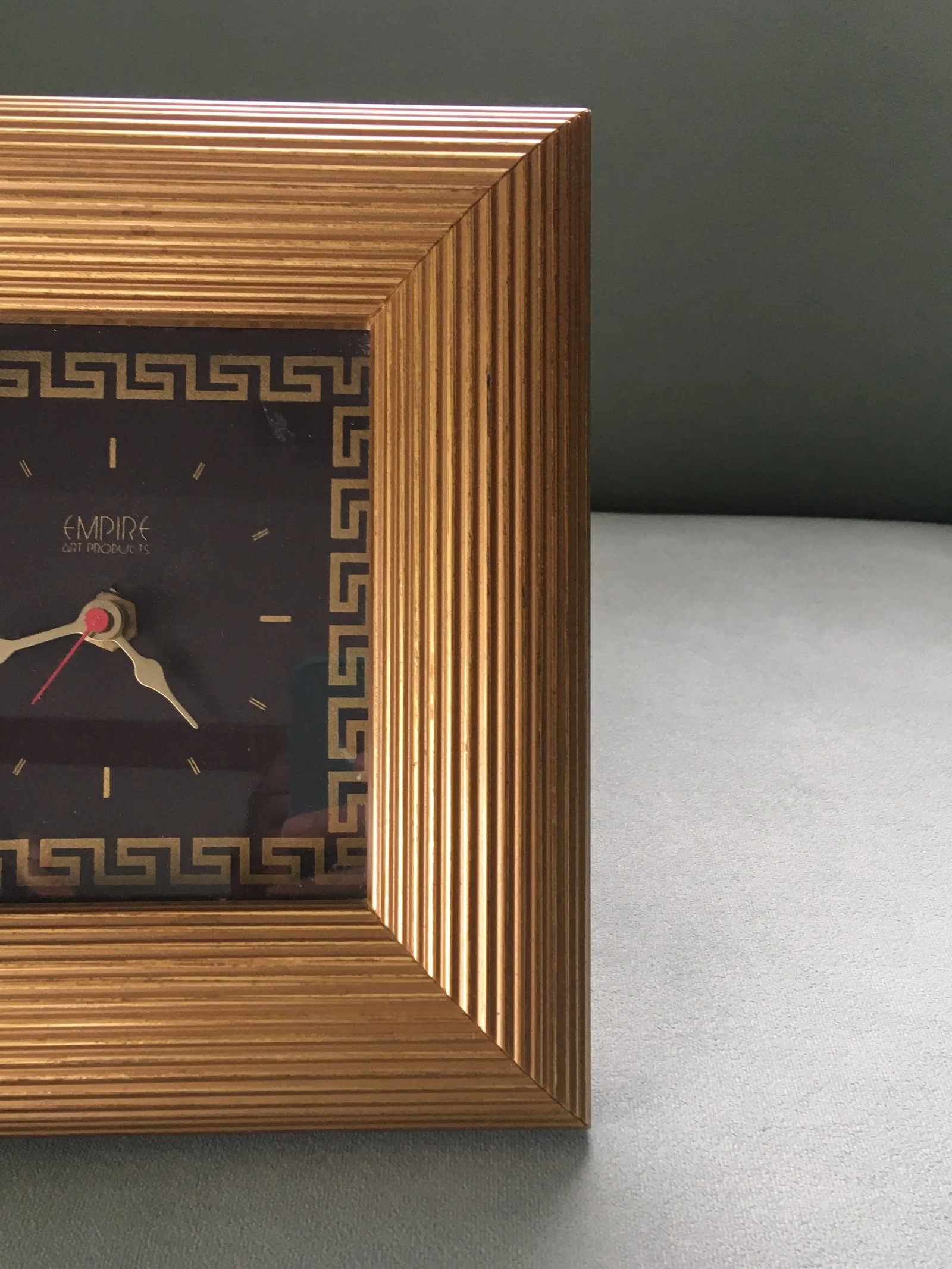 1980s Art Deco Square Desk Clock - 3