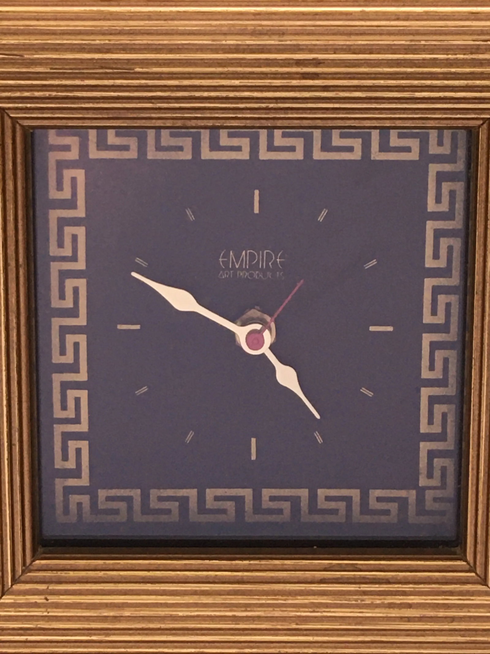 1980s Art Deco Square Desk Clock - 5