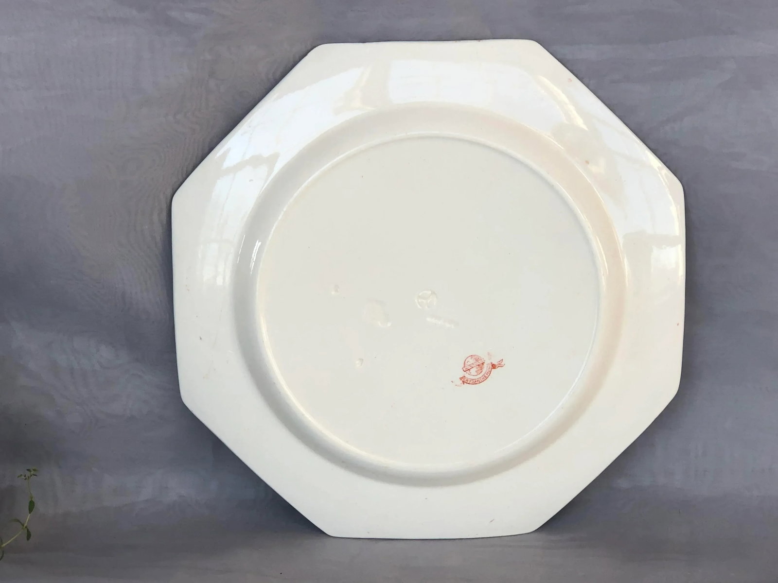Antique Minton China Hexagonal Decorative Plate - 10