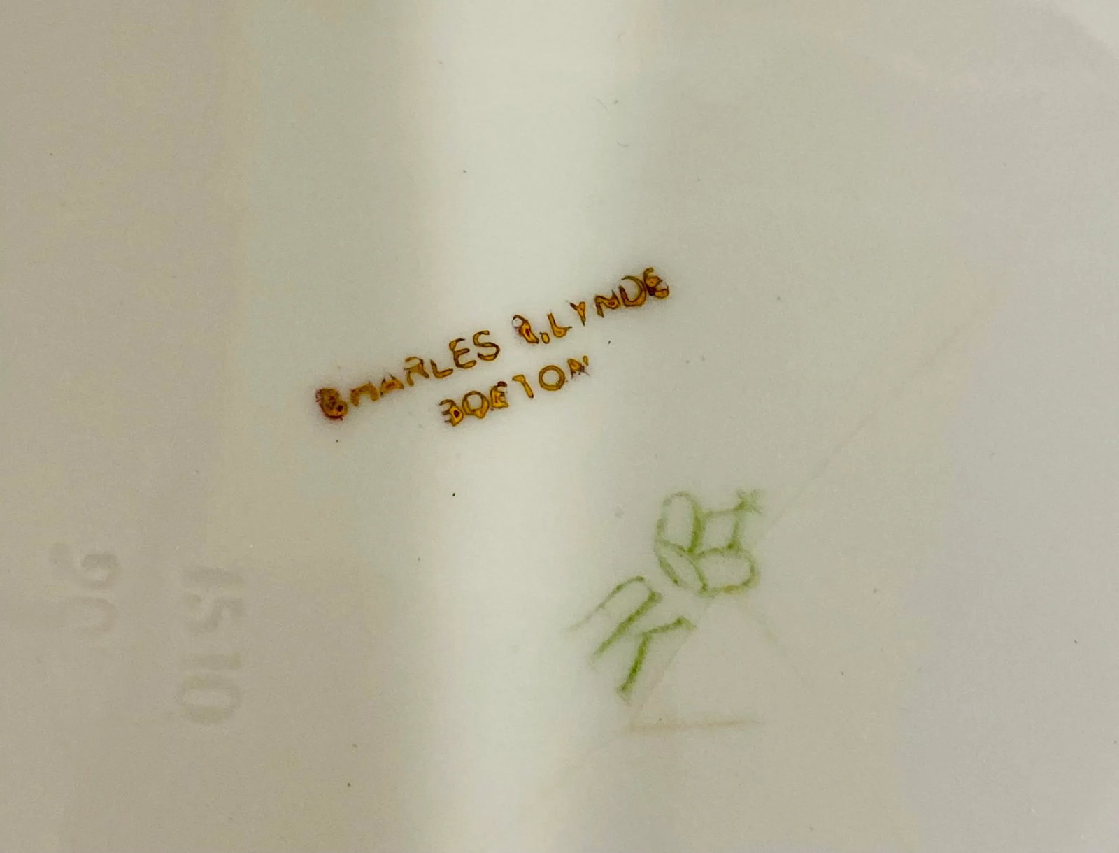 Early 1900's Hand Painted Salad or Dessert Plates, Set of 3 - 5