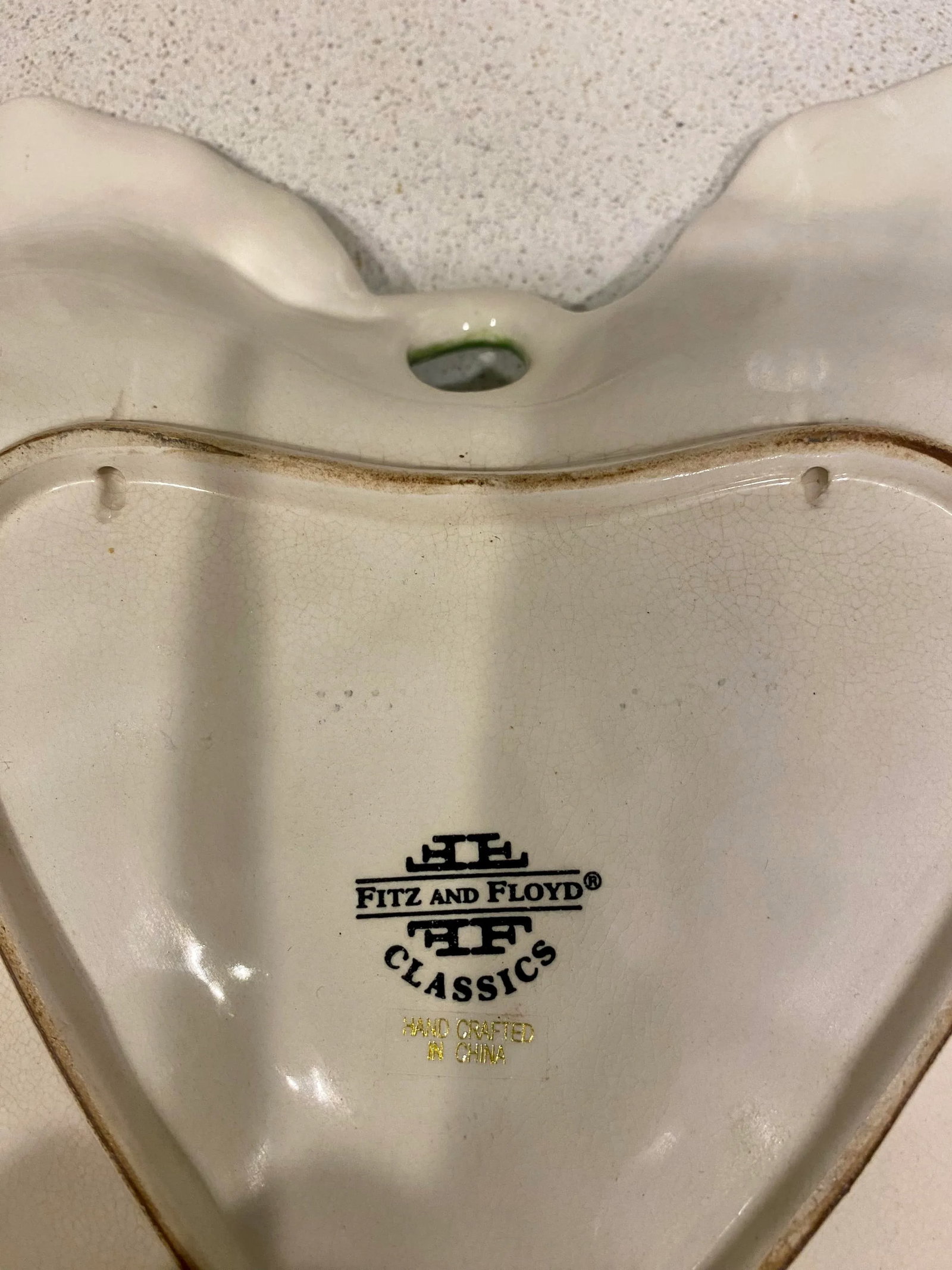 Vintage 1970s Fitz and Floyd Hand Painted Leaf Dish - 5