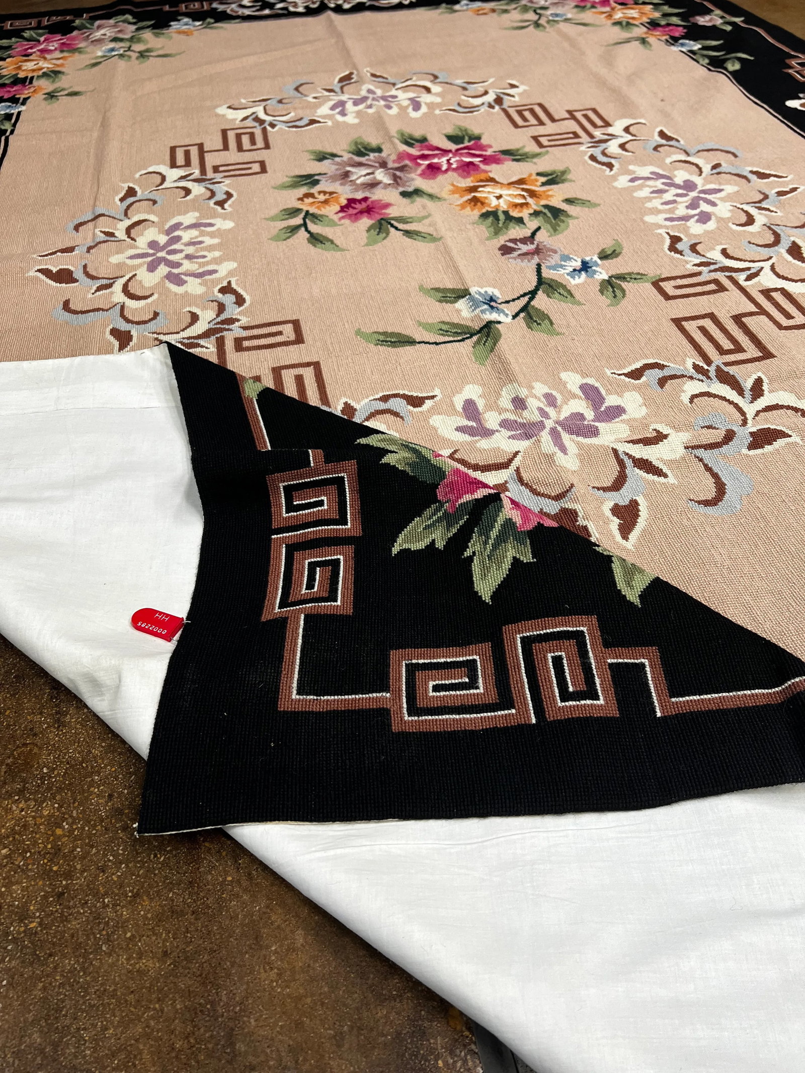 Early 21st Century Handwoven French Style Needlepoint Rug 6'0" X 9'0" - 6
