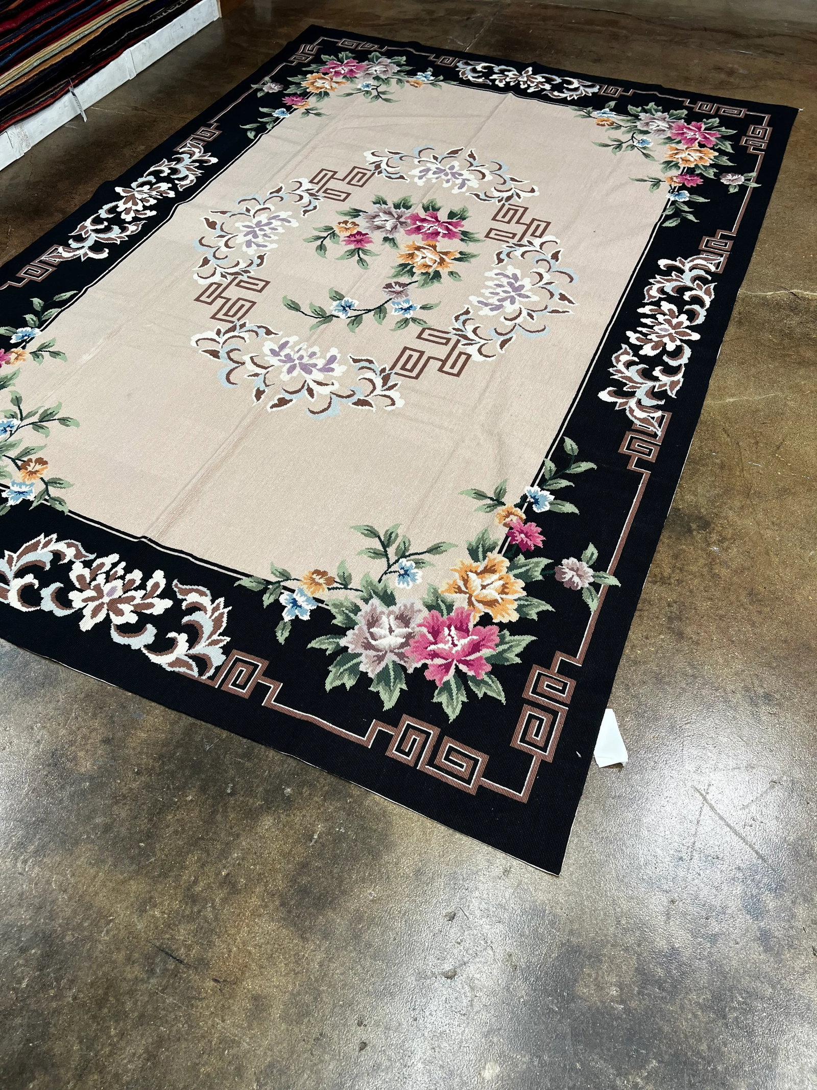 Early 21st Century Handwoven French Style Needlepoint Rug 6'0" X 9'0" - 9