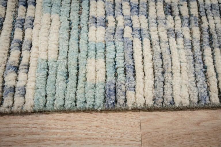 9x13 Gray Hand-Knotted Wool Deconstructed Skyline Tribal Modern Carpet Rug - 3