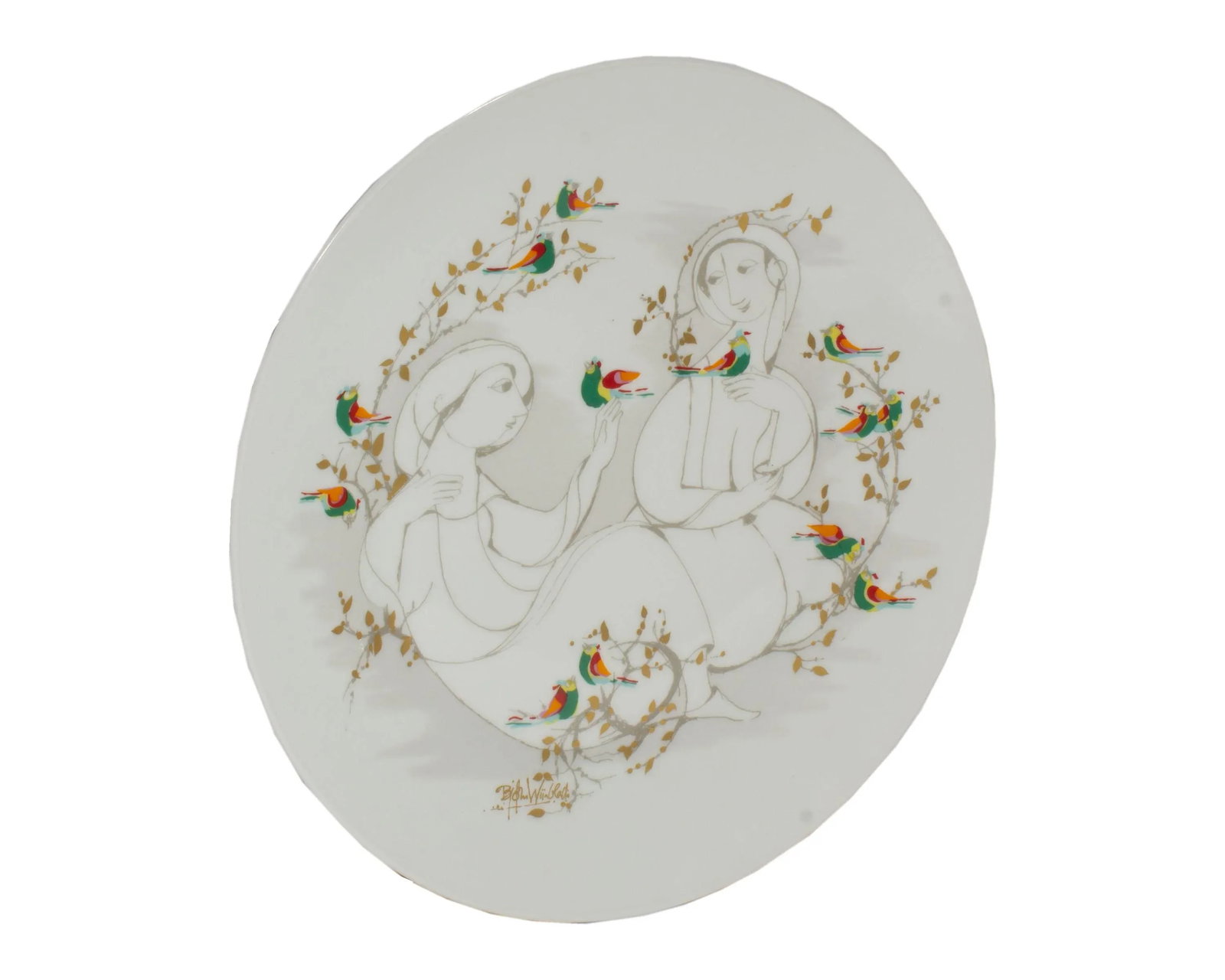 Bjorn Wiinblad Rosenthal Studio Line Porcelain Wall Plate - 2