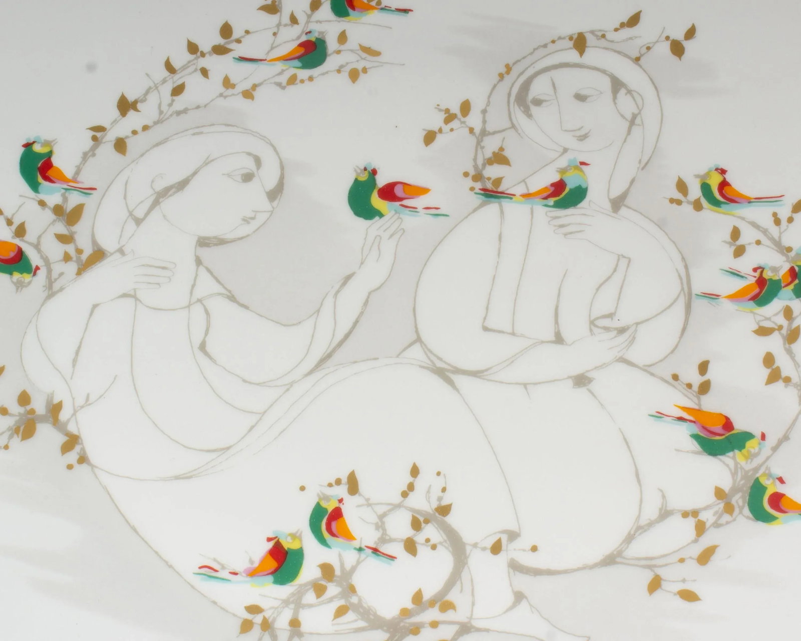Bjorn Wiinblad Rosenthal Studio Line Porcelain Wall Plate - 3