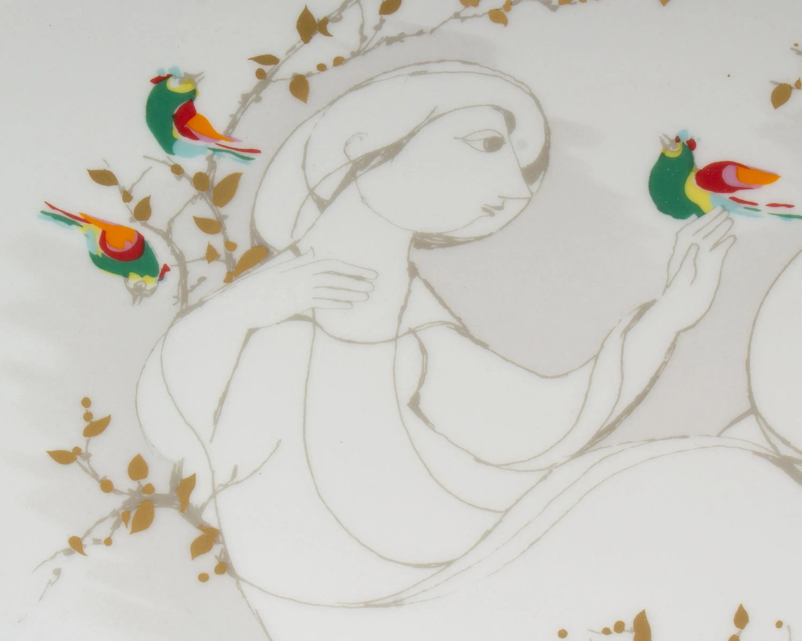 Bjorn Wiinblad Rosenthal Studio Line Porcelain Wall Plate - 4