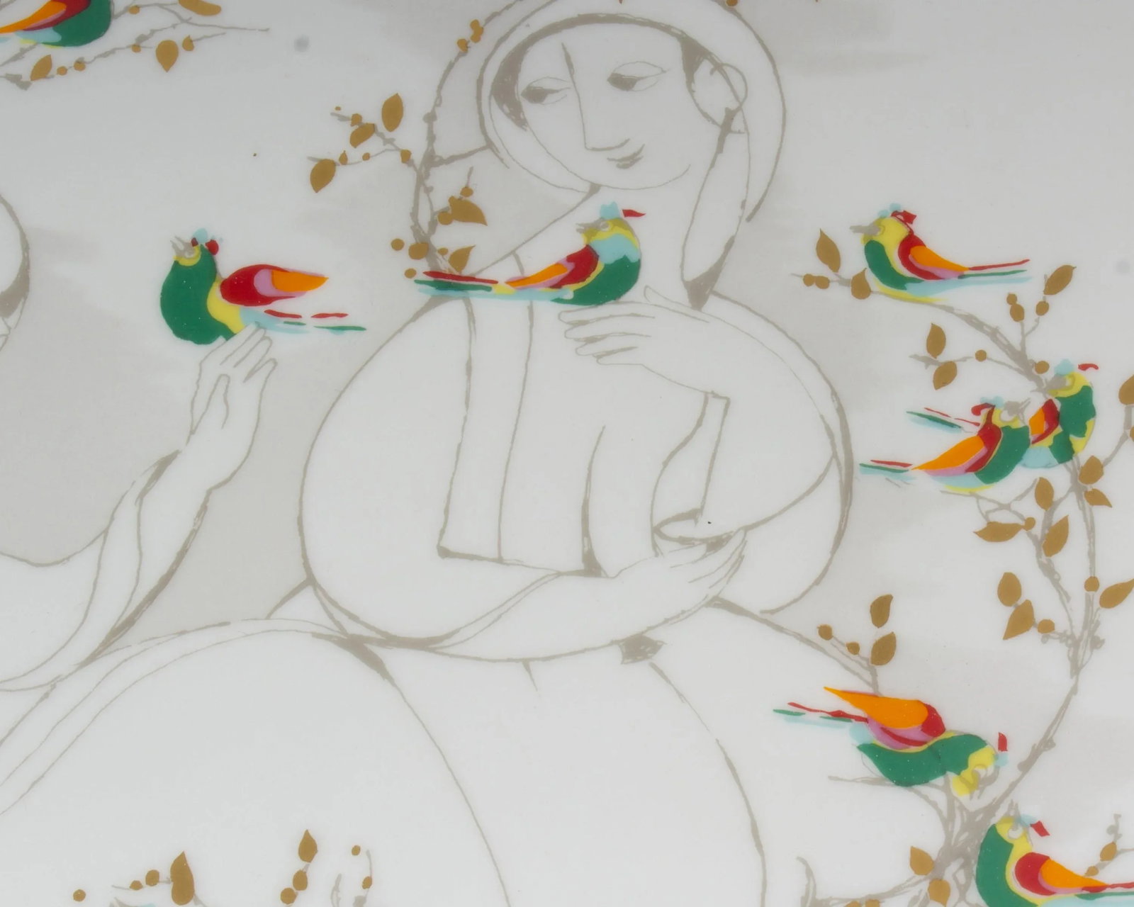 Bjorn Wiinblad Rosenthal Studio Line Porcelain Wall Plate - 5