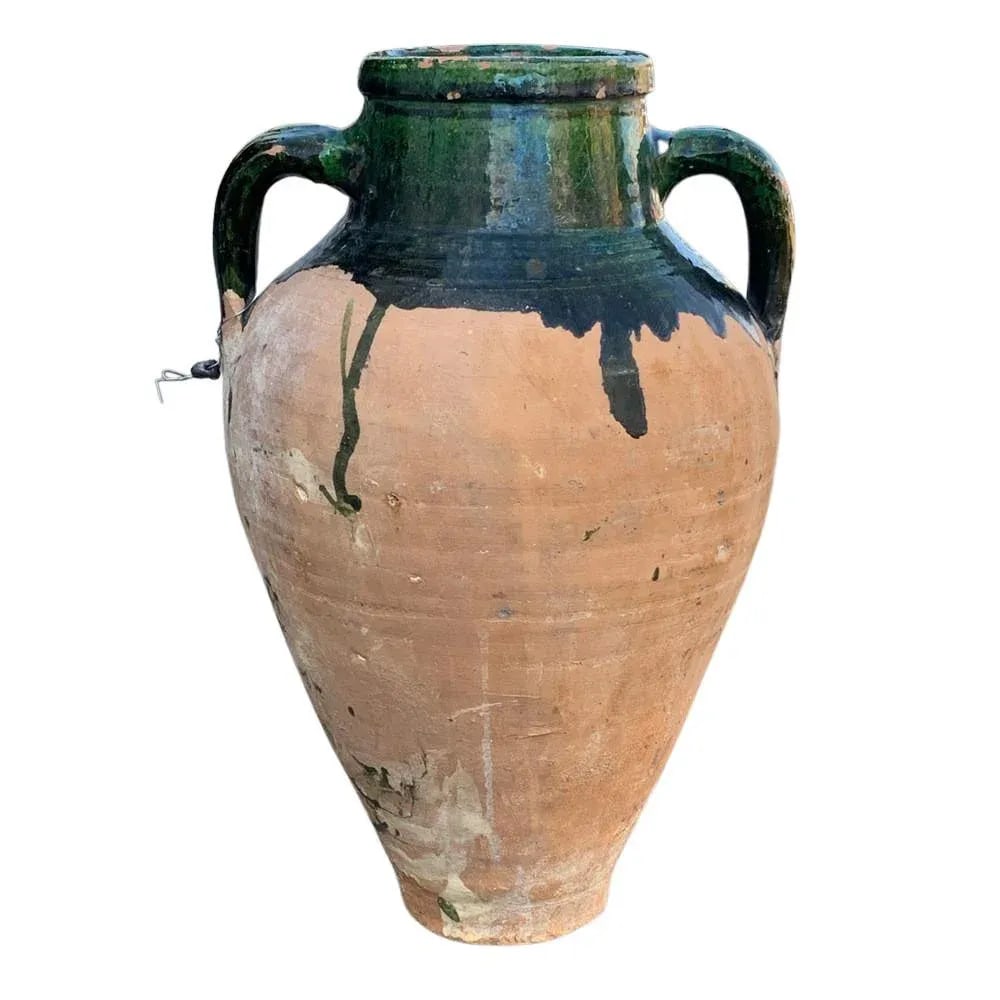 Vintage Turkish Terracotta Oil Jar - 3