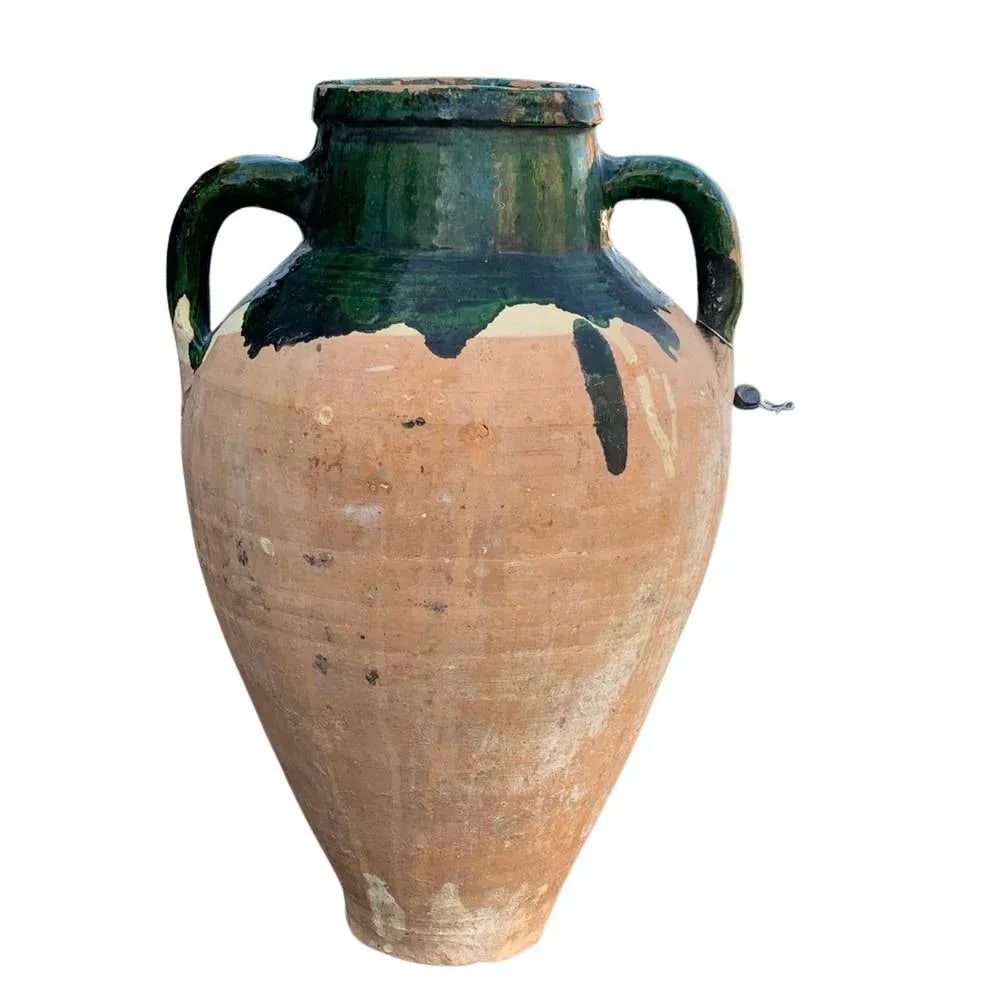 Vintage Turkish Terracotta Oil Jar - 6