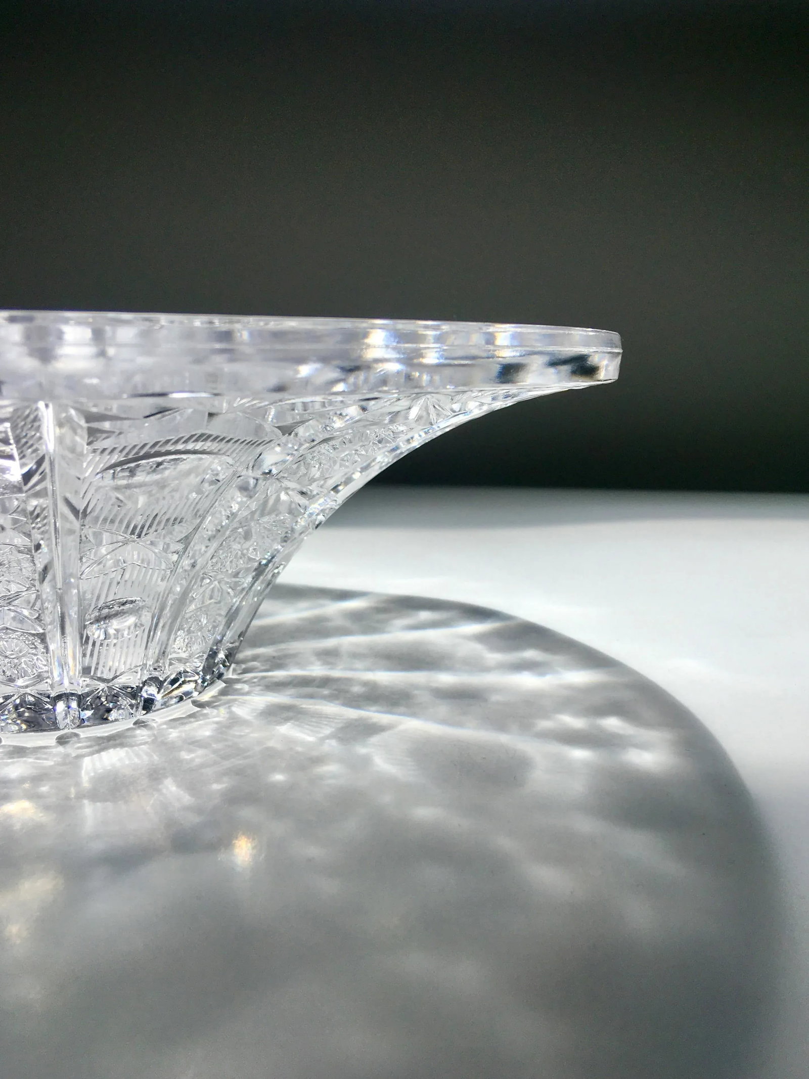 Vintage Brilliant Cut Crystal Centerpiece Bowl - 4