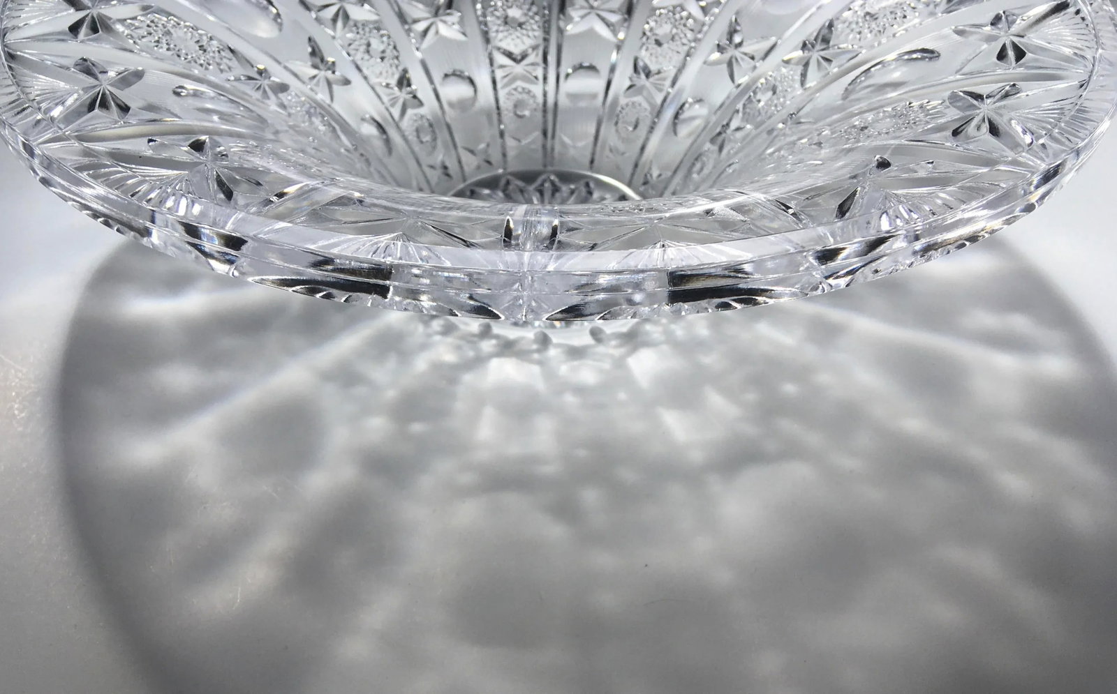 Vintage Brilliant Cut Crystal Centerpiece Bowl - 9