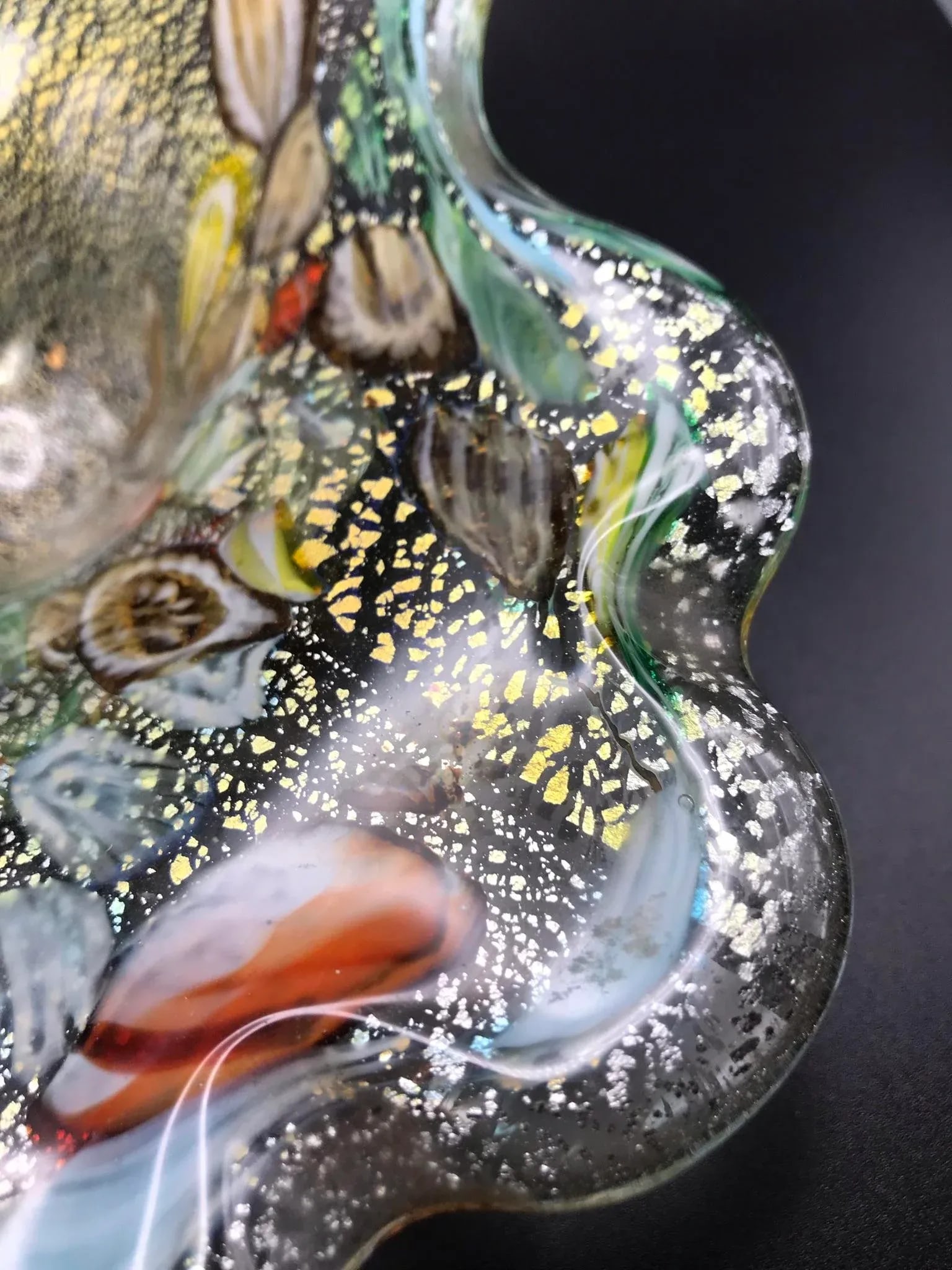 Mid 20th Century Vintage Murano Free Form Millefiori Glass Bowl - 6