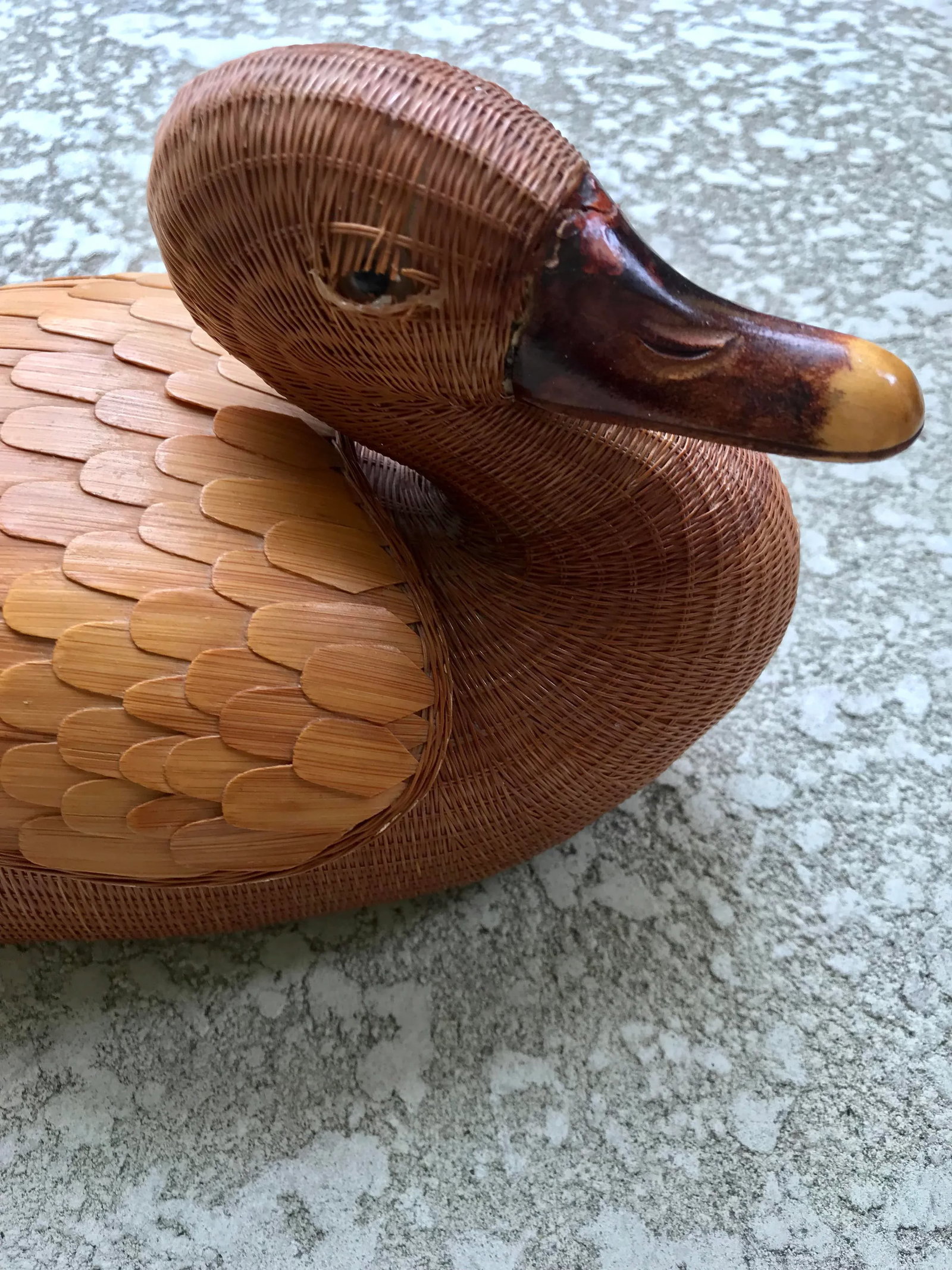1960s Mid Century Wooden Asian Duck Box - 5