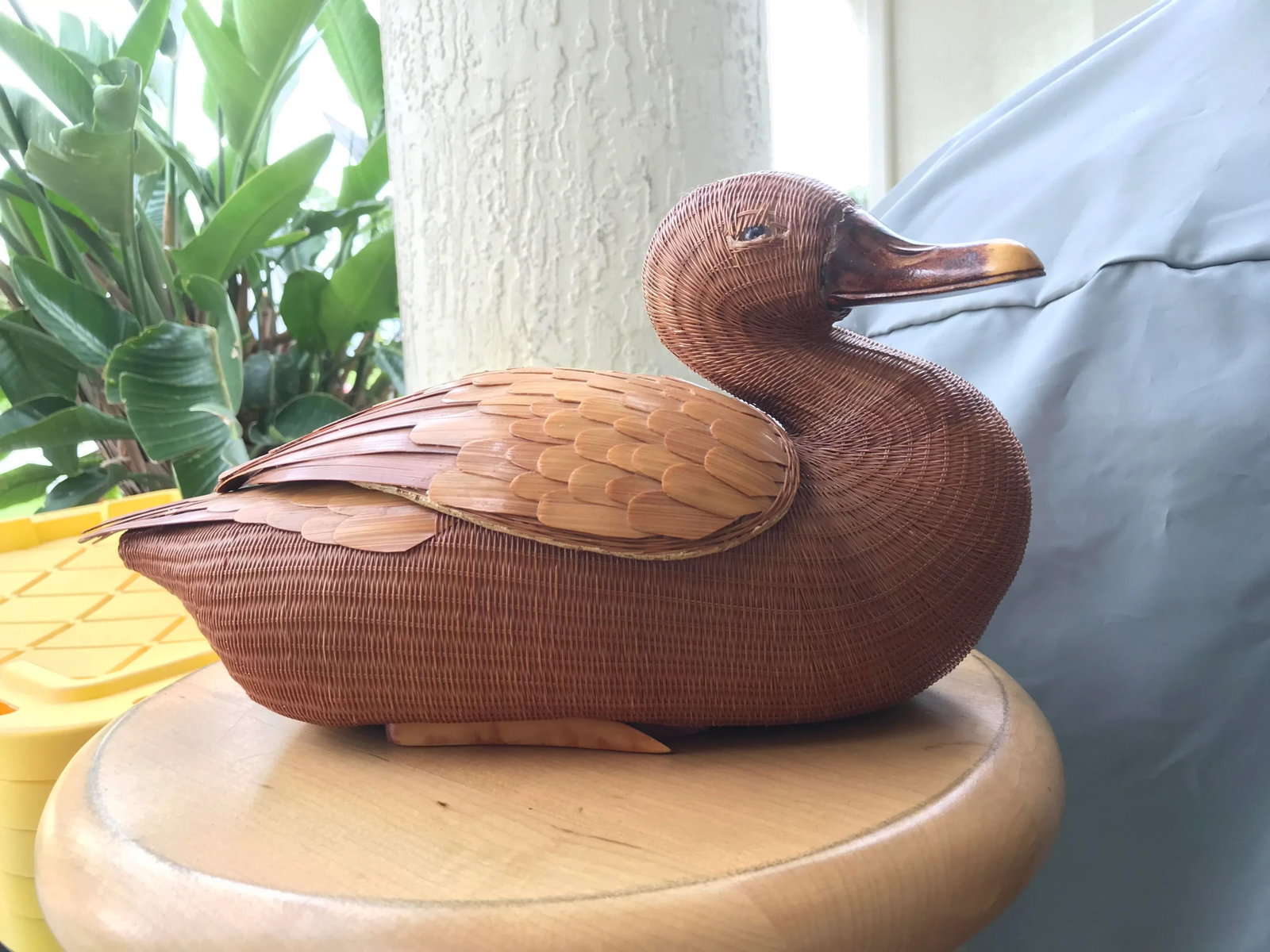 1960s Mid Century Wooden Asian Duck Box - 6