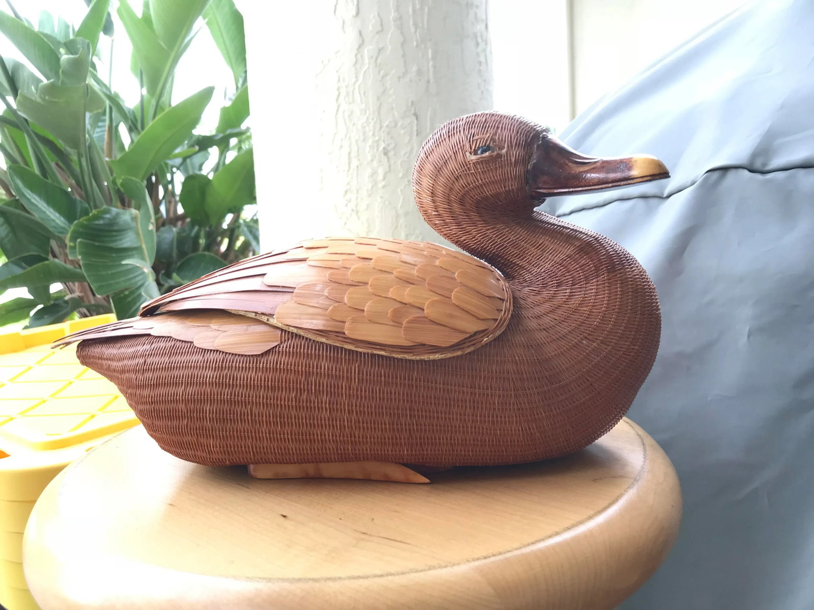 1960s Mid Century Wooden Asian Duck Box - 7