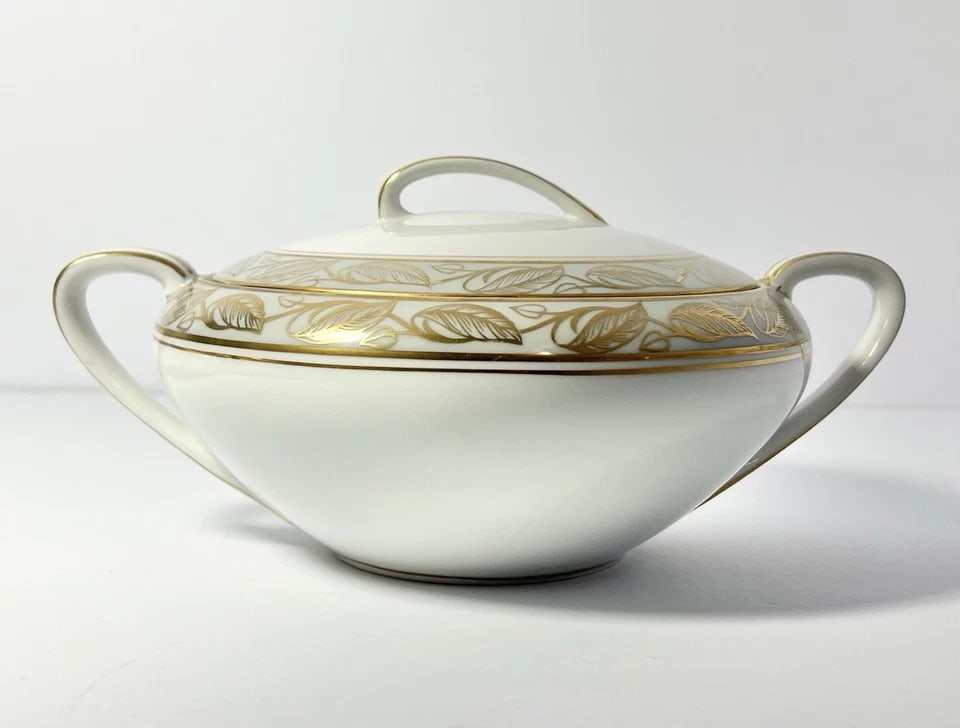 1950s Noritake "Greta" Bone China Serving Hostess Dinnerware Set - 6-Piece - 12
