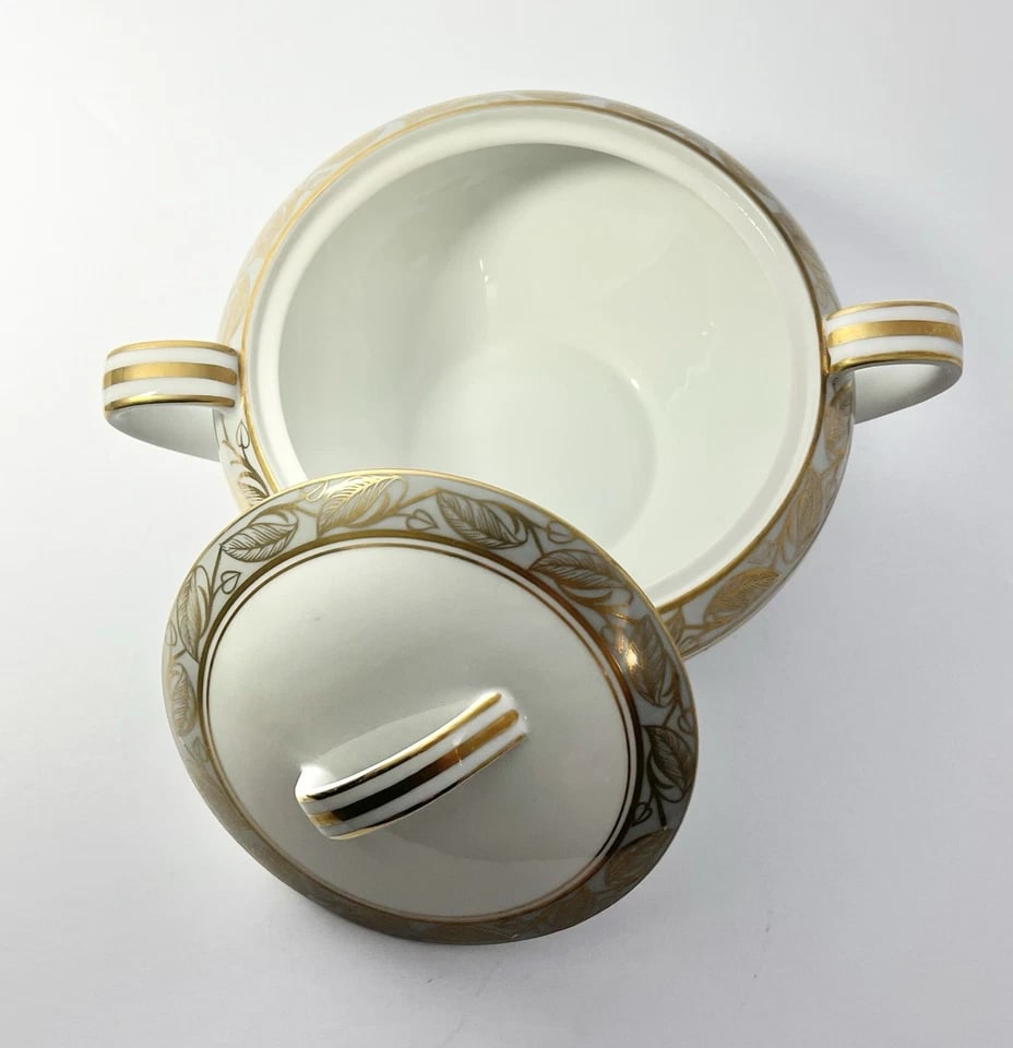 1950s Noritake "Greta" Bone China Serving Hostess Dinnerware Set - 6-Piece - 13
