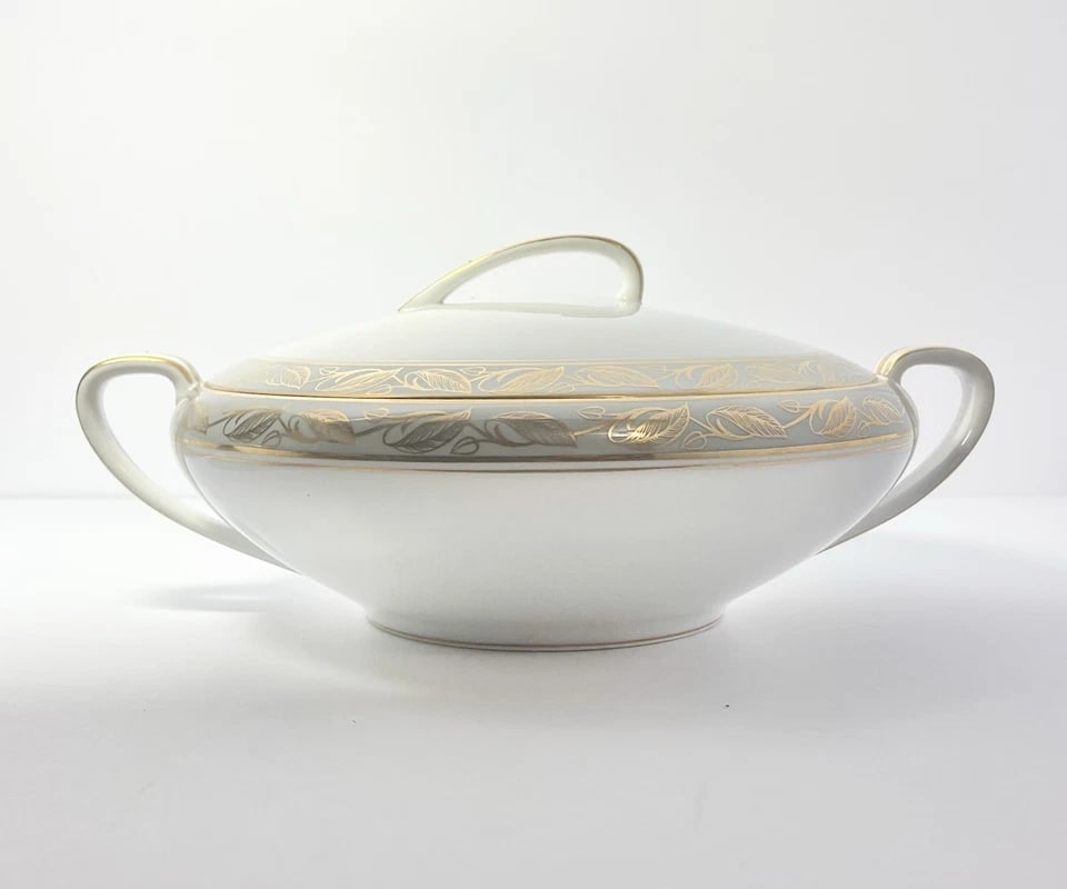 1950s Noritake "Greta" Bone China Serving Hostess Dinnerware Set - 6-Piece - 6