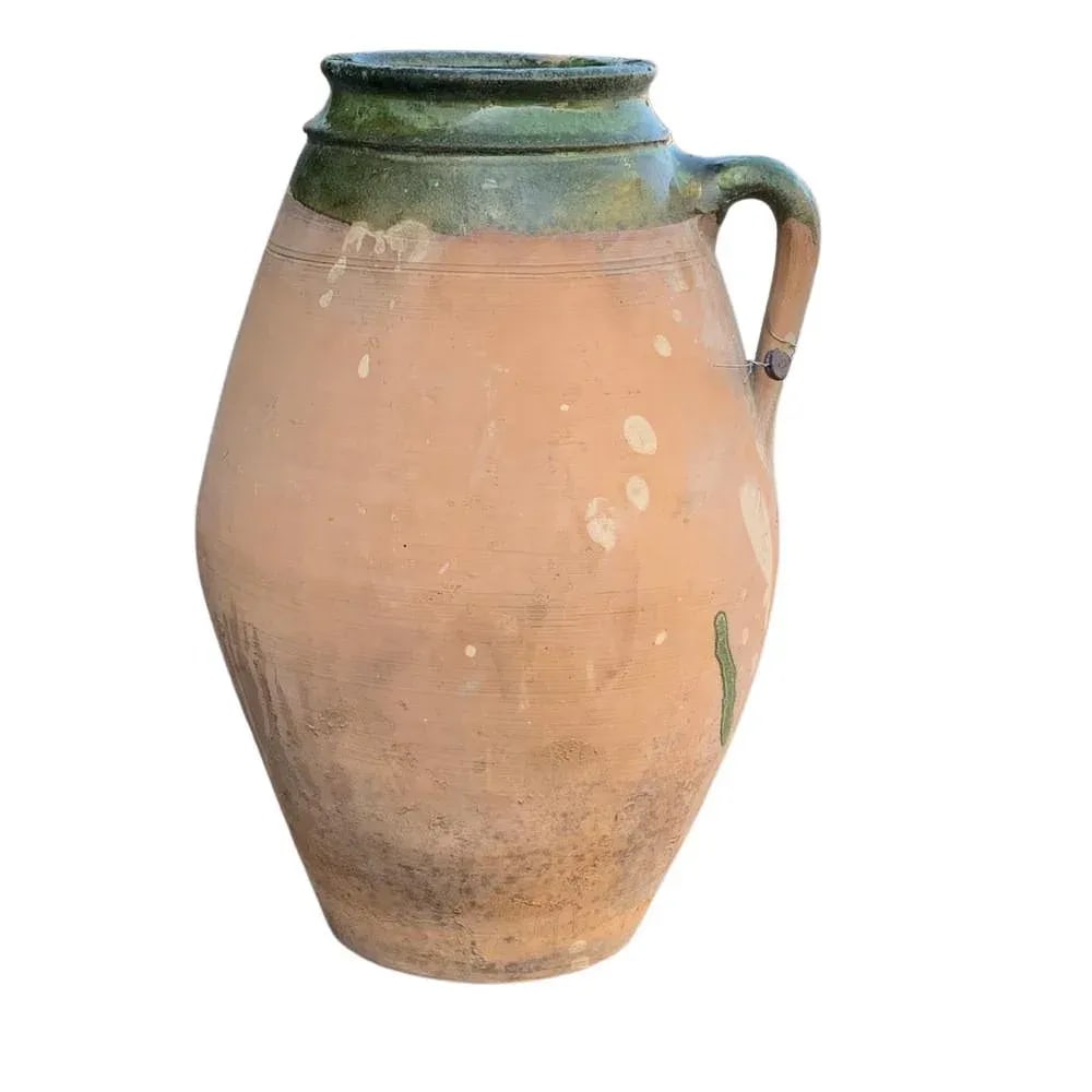Vintage Turkish Terracotta Oil Jar - 3