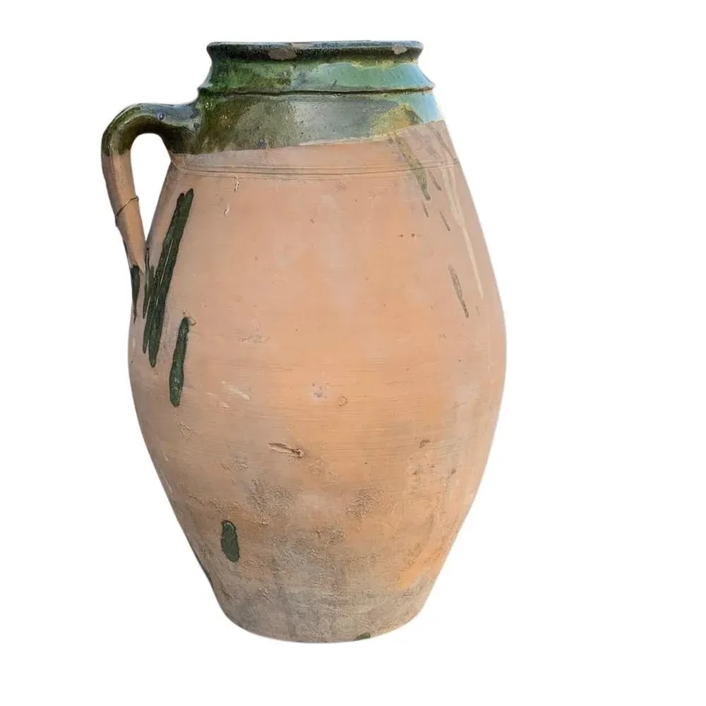 Vintage Turkish Terracotta Oil Jar - 6