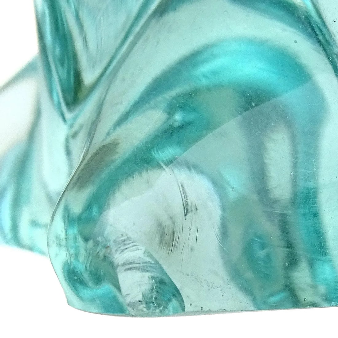 Seguso Murano Vintage Sommerso Red Light Blue Italian Art Glass Bird Figure Sculpture on Base - 7