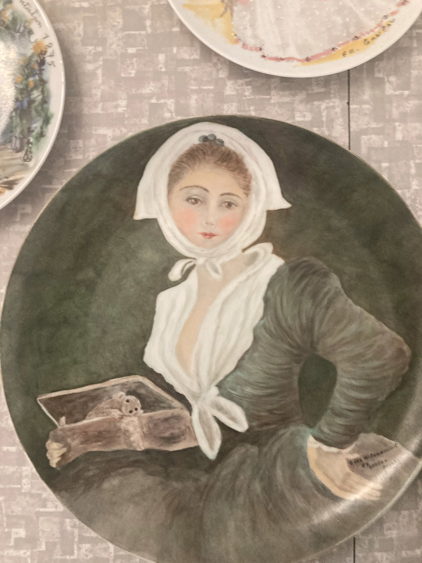 1970s Female Figural Decorative Plates, Set of 4 - 2