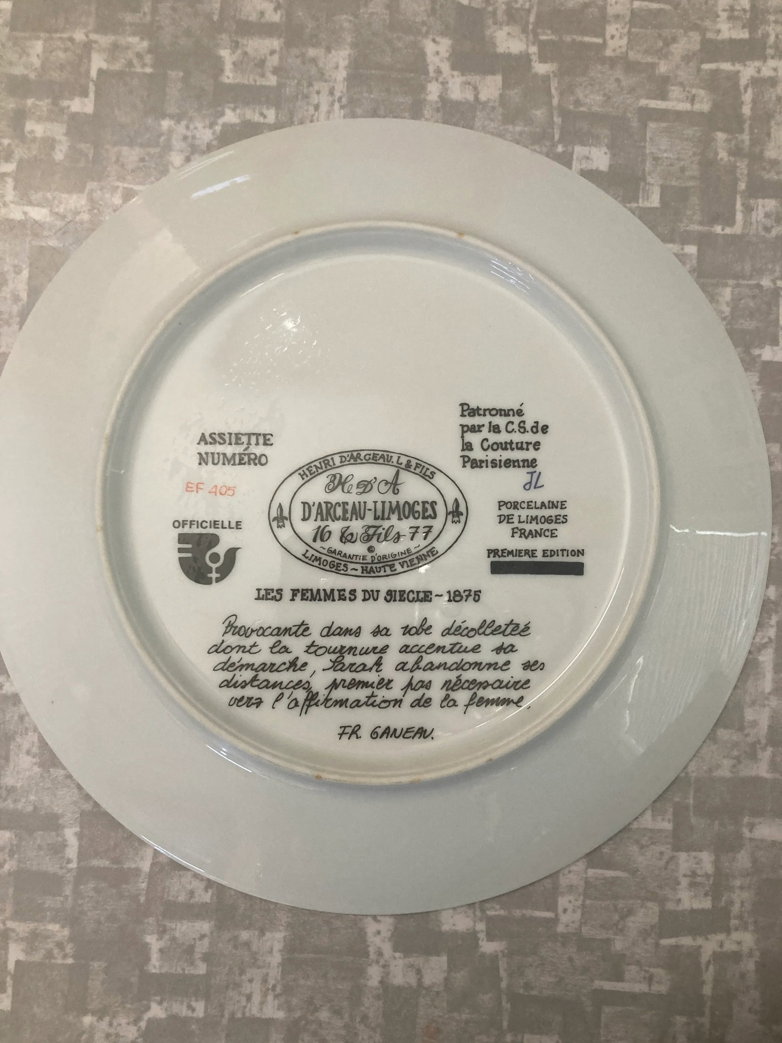 1970s Female Figural Decorative Plates, Set of 4 - 7