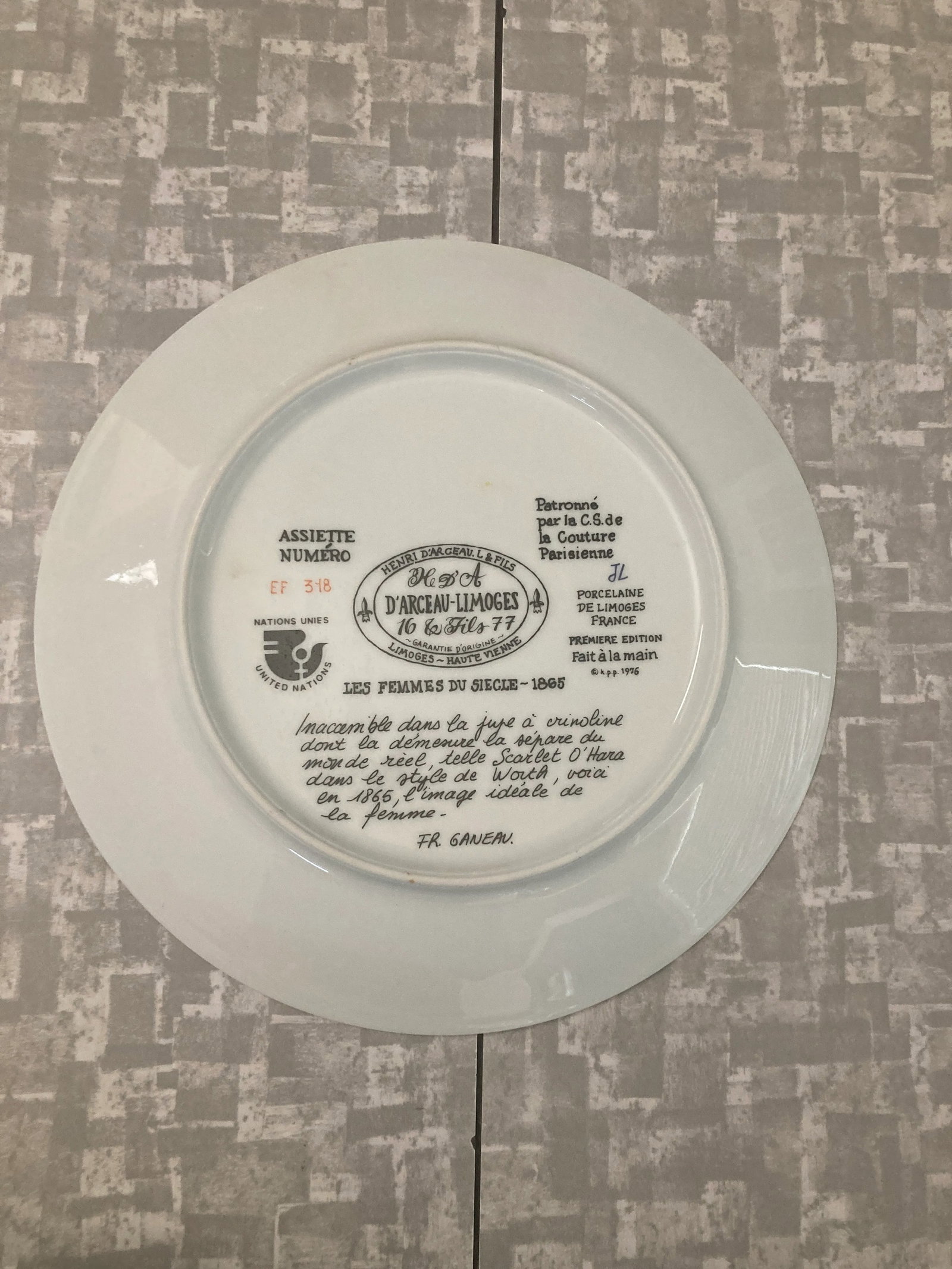 1970s Female Figural Decorative Plates, Set of 4 - 8