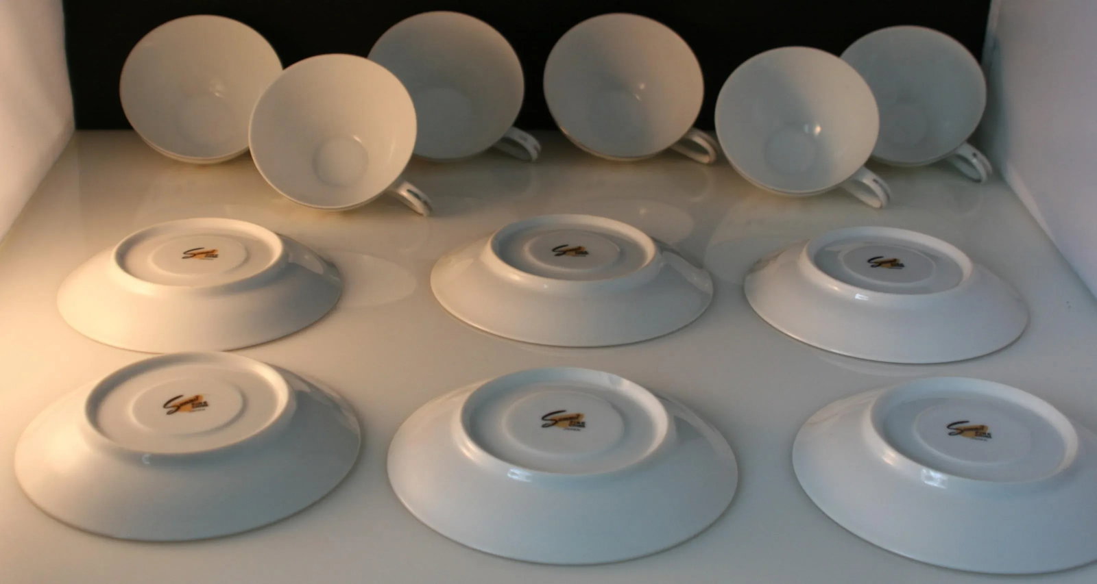 Mid Century Summit China Japan Floral Pink Lily Luncheon Dessert Set -18 Pieces - 6