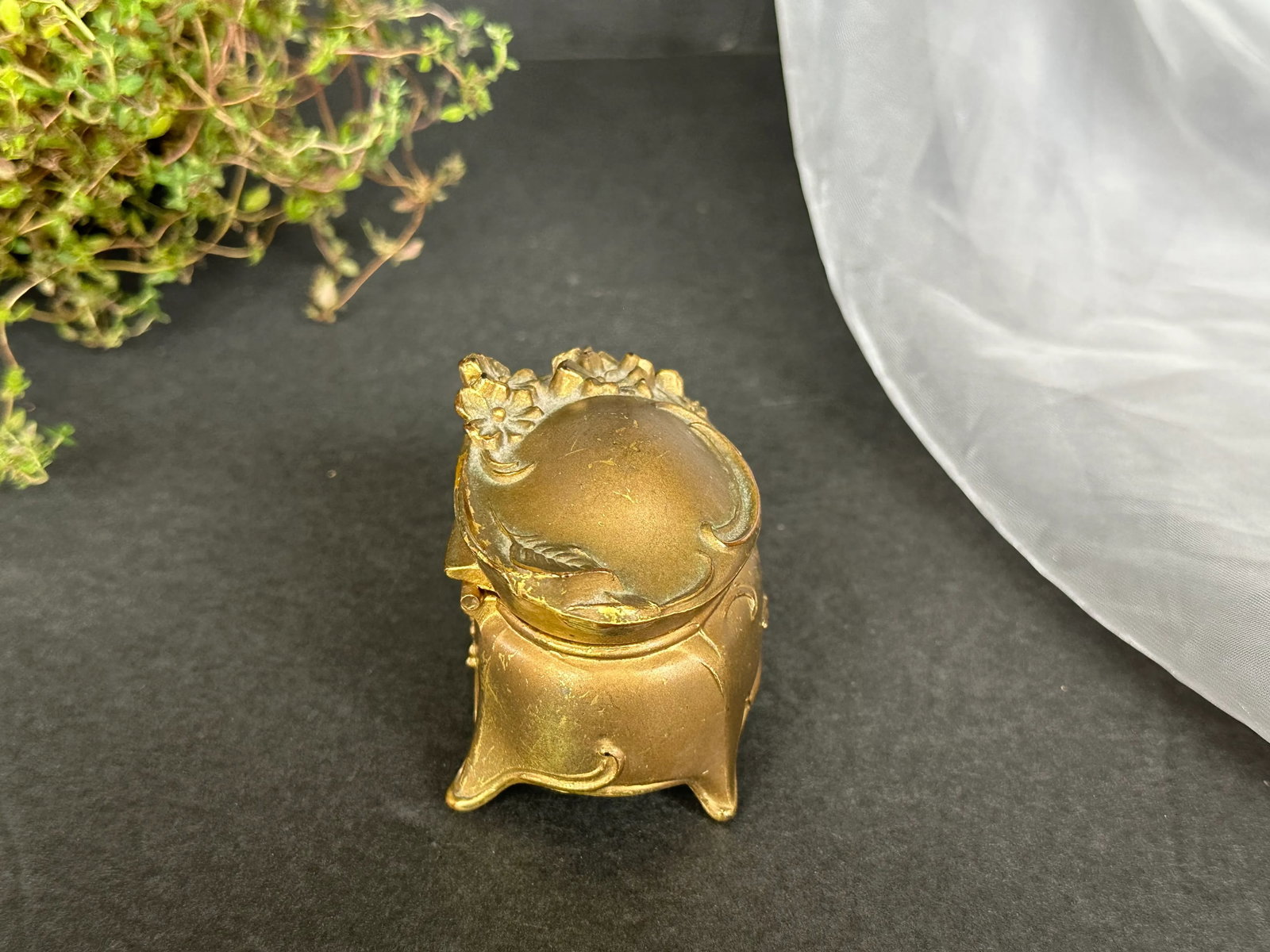 Antique Art Nouveau Jewelry Casket Box - 3