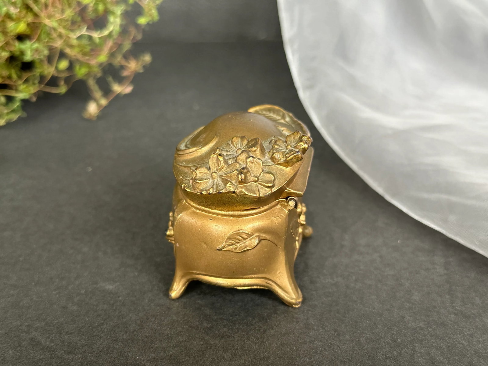 Antique Art Nouveau Jewelry Casket Box - 5