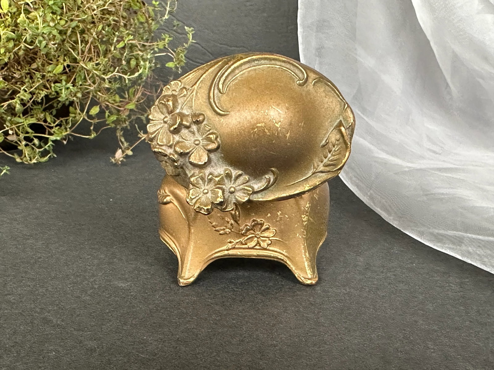 Antique Art Nouveau Jewelry Casket Box - 6