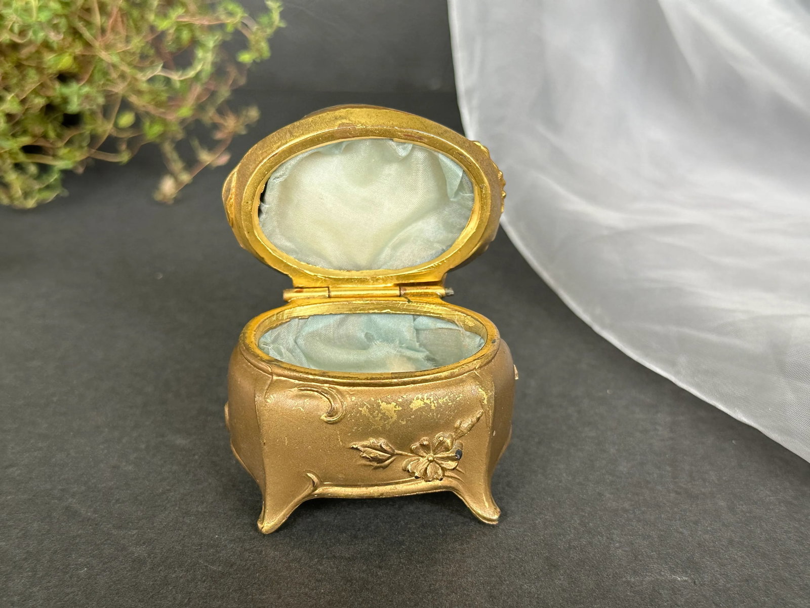 Antique Art Nouveau Jewelry Casket Box - 7