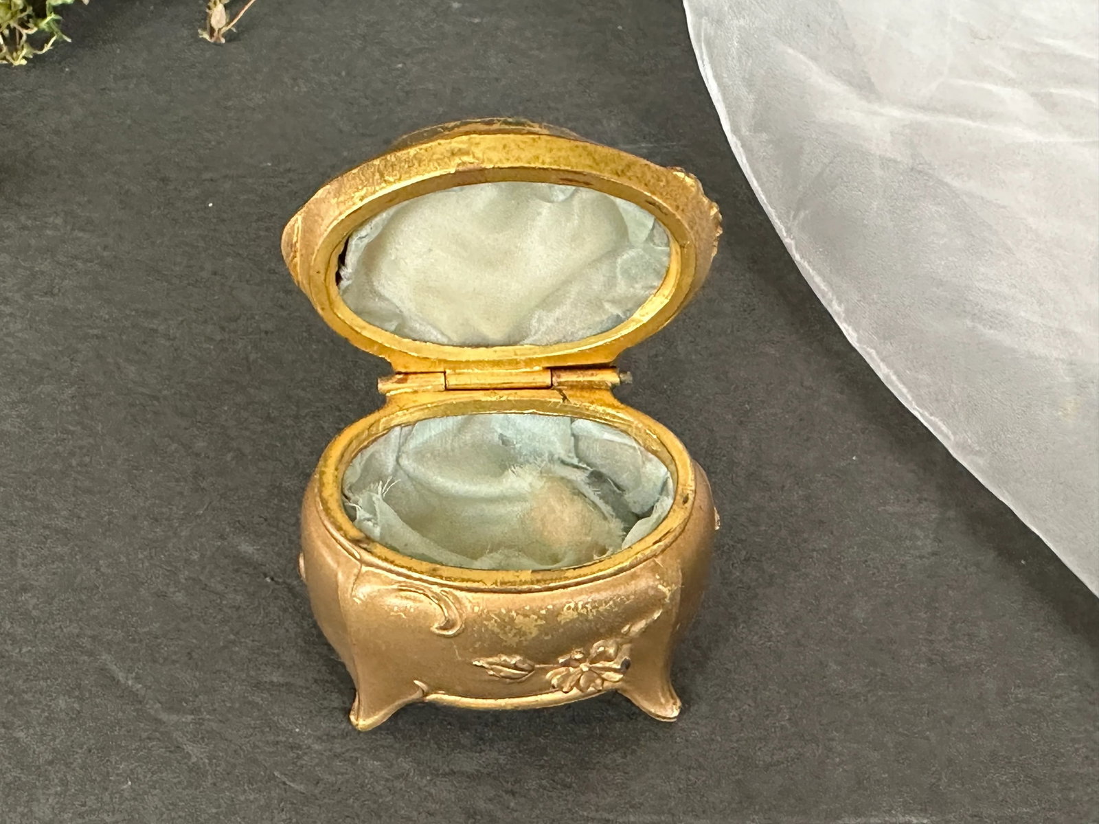 Antique Art Nouveau Jewelry Casket Box - 9
