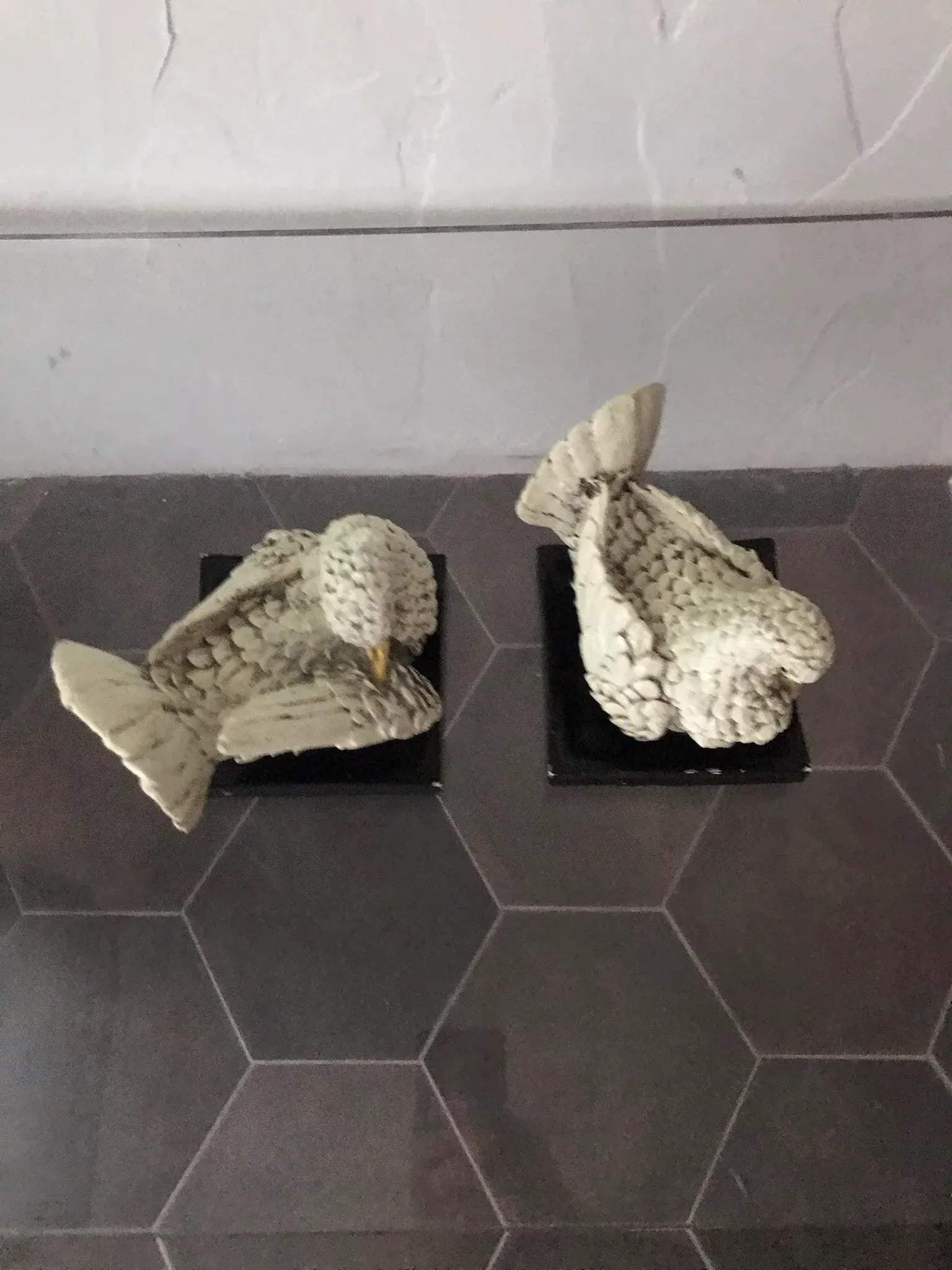 Mid 20th Century Two Turtle Doves Carved Wood Bookends, in the Style of Italian Artist Amilcare Sant - 2