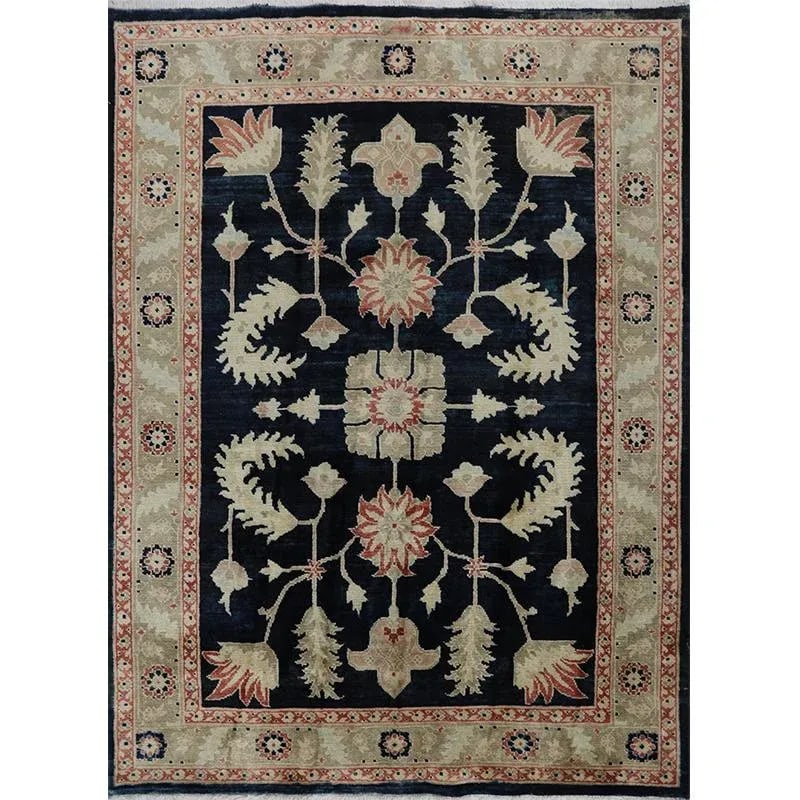 2010s Handwoven Persian Tabriz Area Rug 5'1'' X 7'0'' - 12