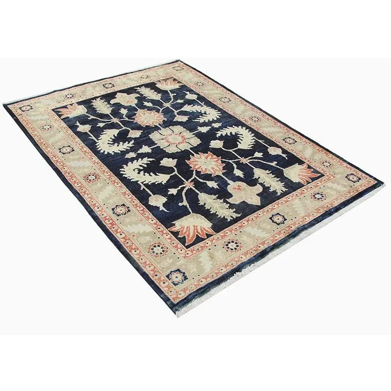 2010s Handwoven Persian Tabriz Area Rug 5'1'' X 7'0'' - 8