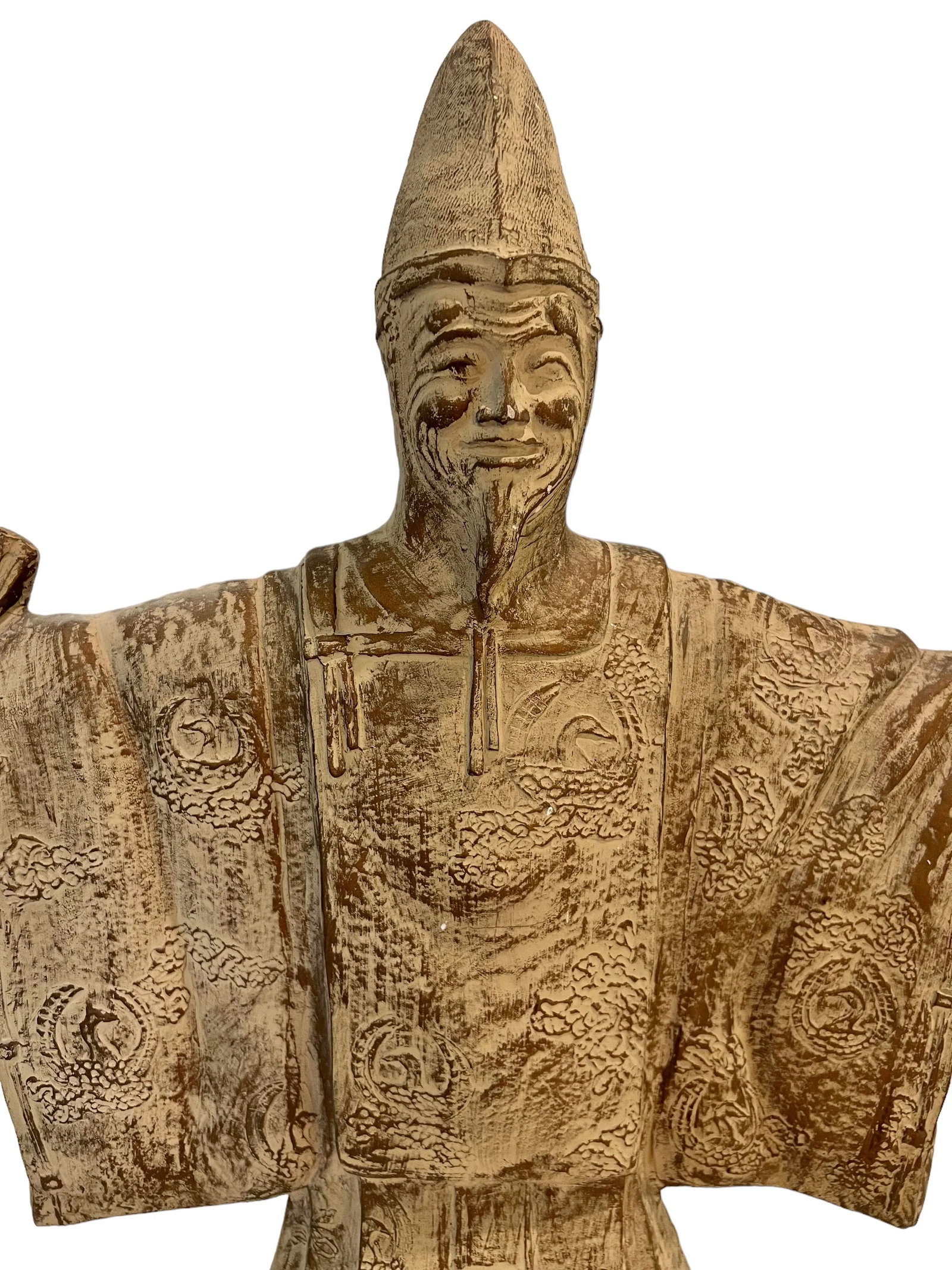 Large Japanese Samurai Sculpture by Austin Productions, "The Uesugi" 1981, 24" Tall - 2