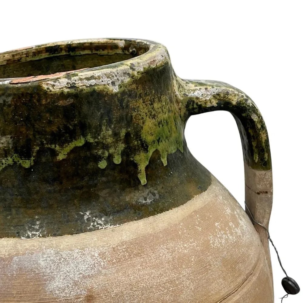 Vintage Turkish Terracotta Oil Jar - 4