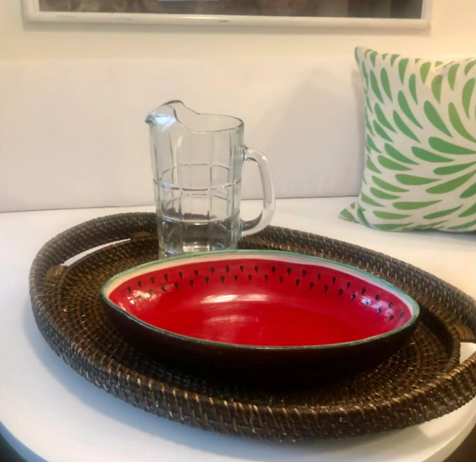 1970's Trompe-l'Oeil Folk Art Watermelon Bowl - 5