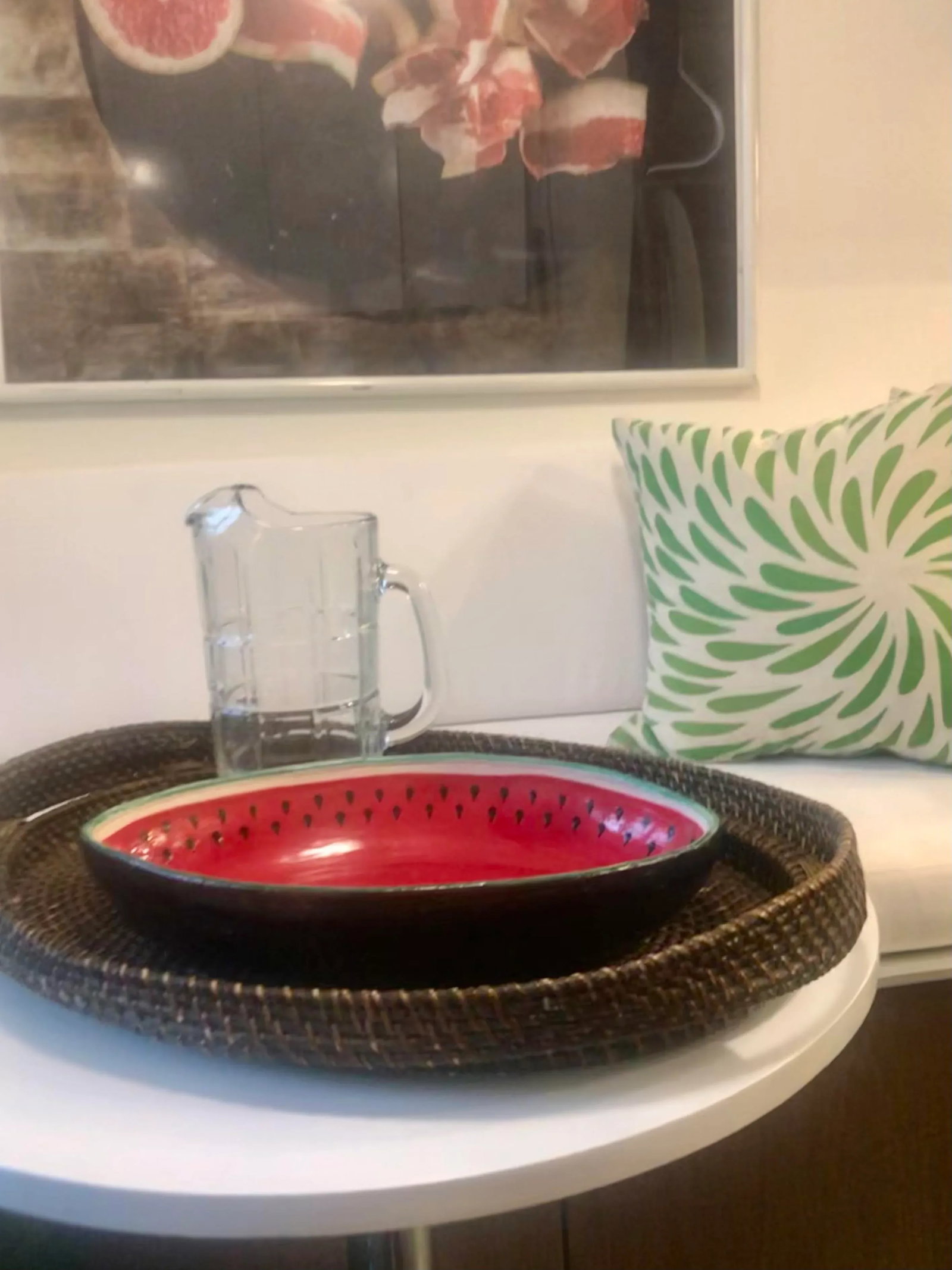 1970's Trompe-l'Oeil Folk Art Watermelon Bowl - 6