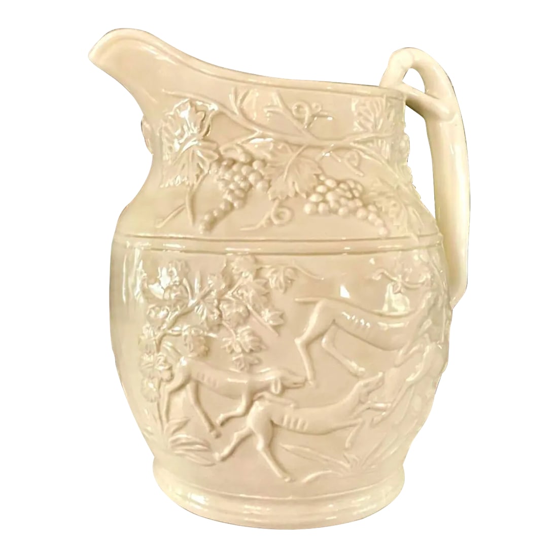 Vintage Dog Lover's Abigails Pitcher Made in Italy With Divine Pup Handle: Vintage Dog Lover's Abigails Pitcher Made in Italy With Divine Pup Handle. Condition: Alterations: Original Condition Unaltered Imperfections: Some Imperfections Condition Notes: As with any vintage