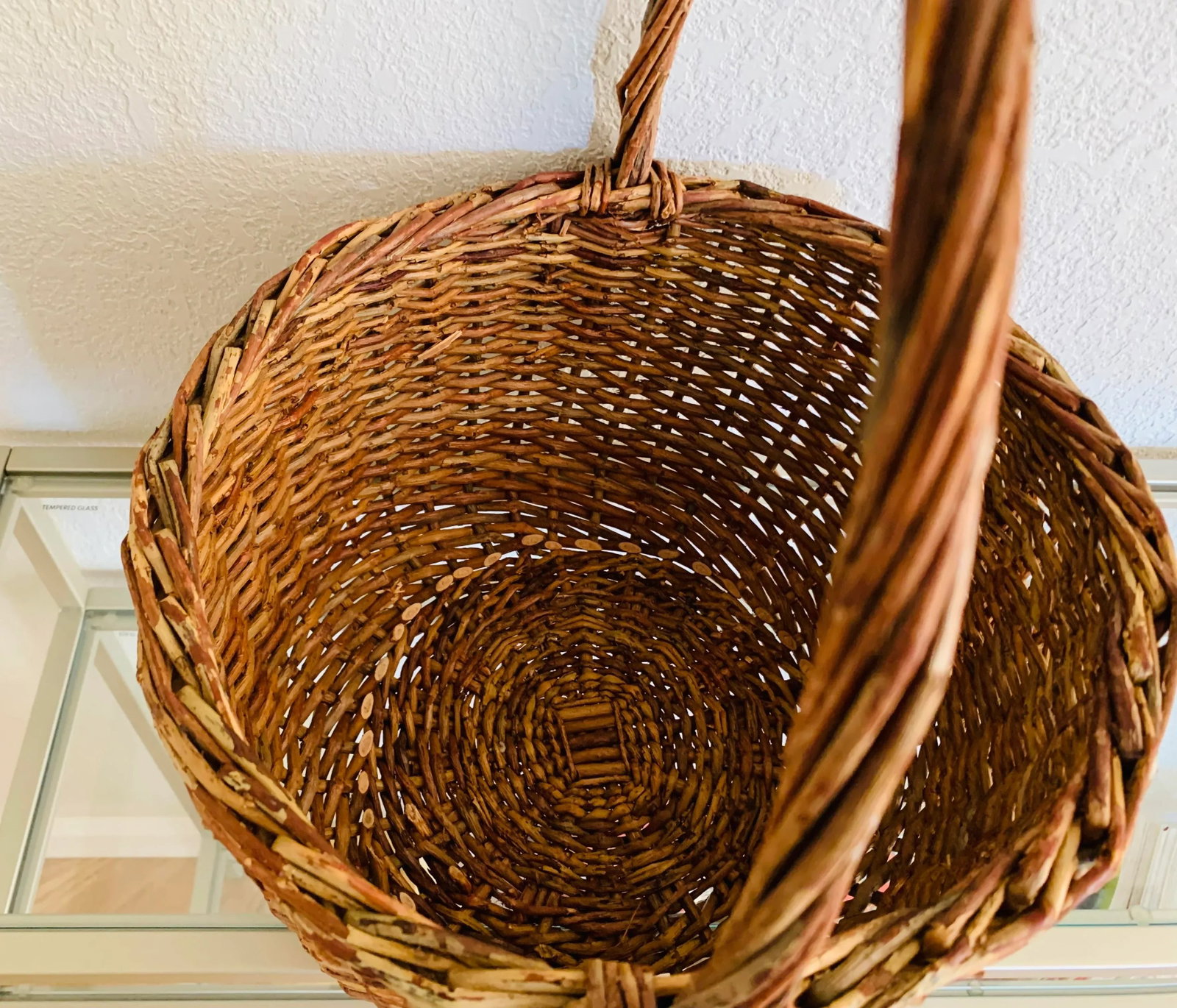 Late 20th Century Vintage Gathering Large Wicker Basket - 6