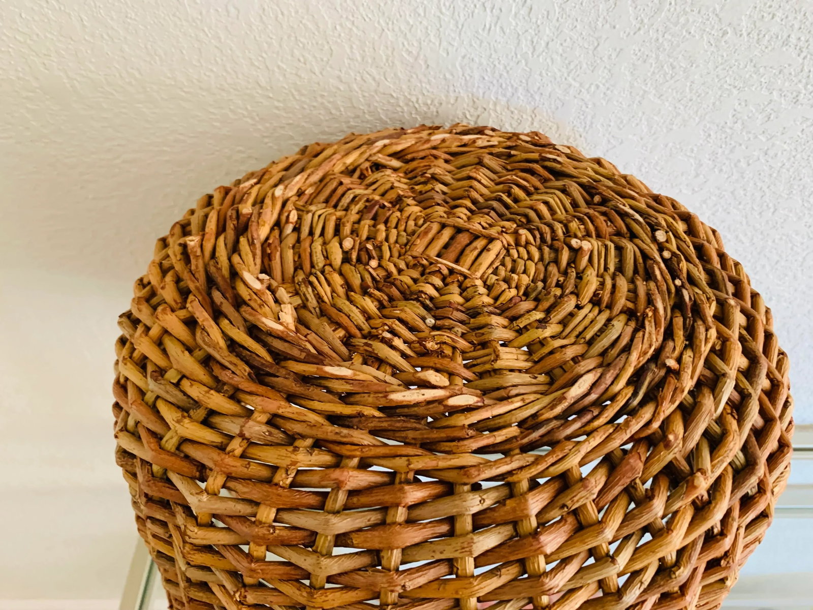 Late 20th Century Vintage Gathering Large Wicker Basket - 8