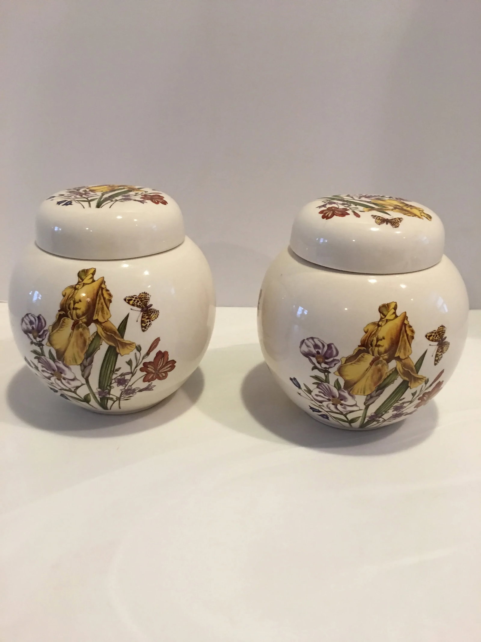 English Vintage Mason Ginger Jars - a Pair - 3