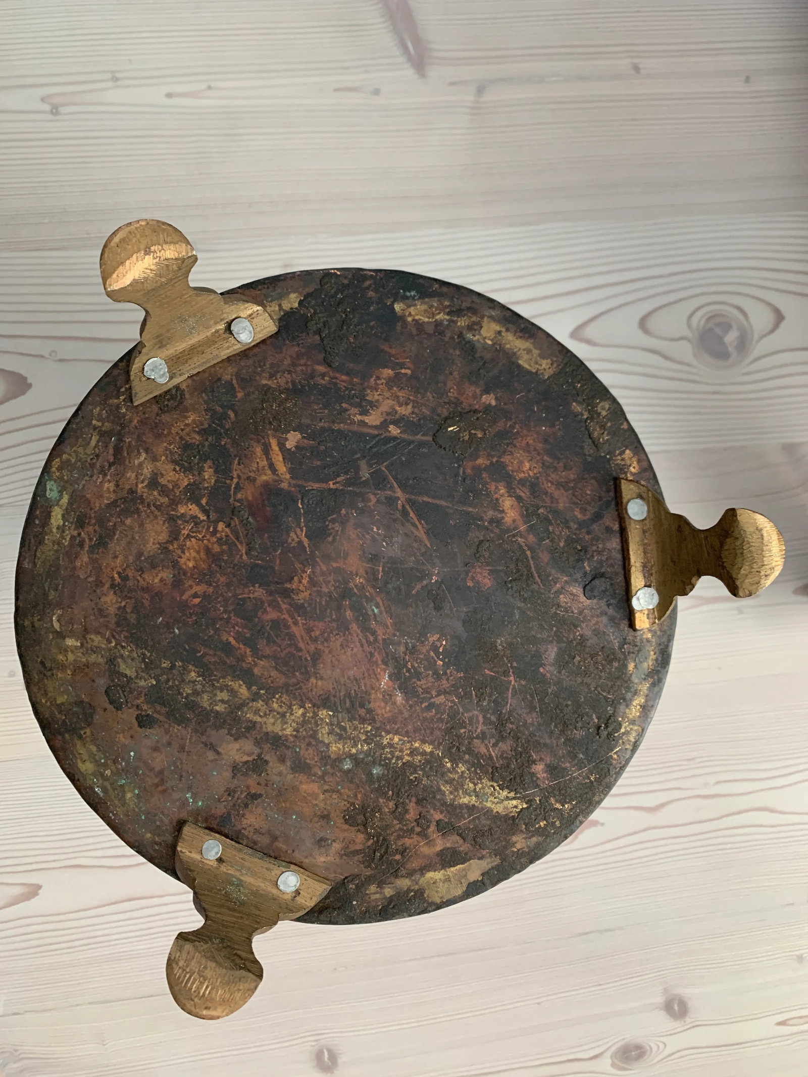 Large Vintage Boho Copper Jardiniere or Vase - 8