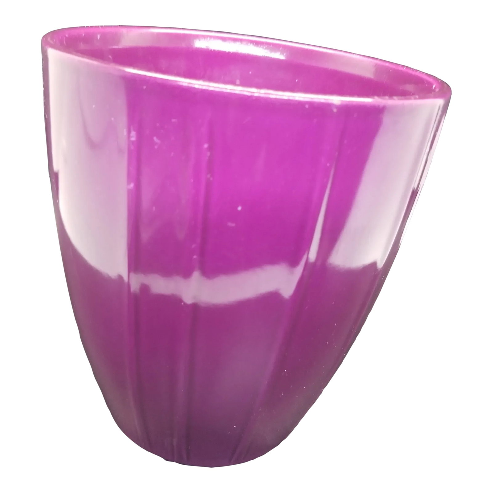 Scheurich Pottery Vase 605-14 Planter Pot Purple Textured Made in Germany: Beautiful SCHEURICH Pottery Vase 605-14 Planter Pot Magenta Pink Textured Made in Germany Condition: Alterations: Original Condition Unaltered Imperfections: Some Imperfections Condition Notes: Regula