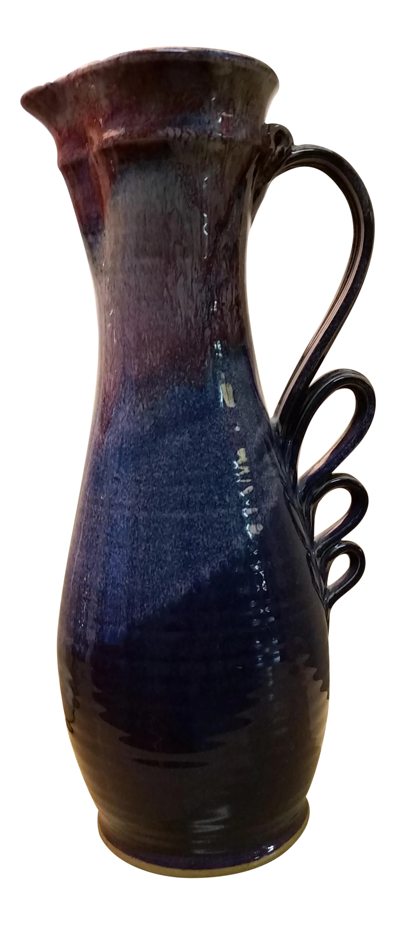 Signed Modernist Studio Pitcher Stoneware Vase