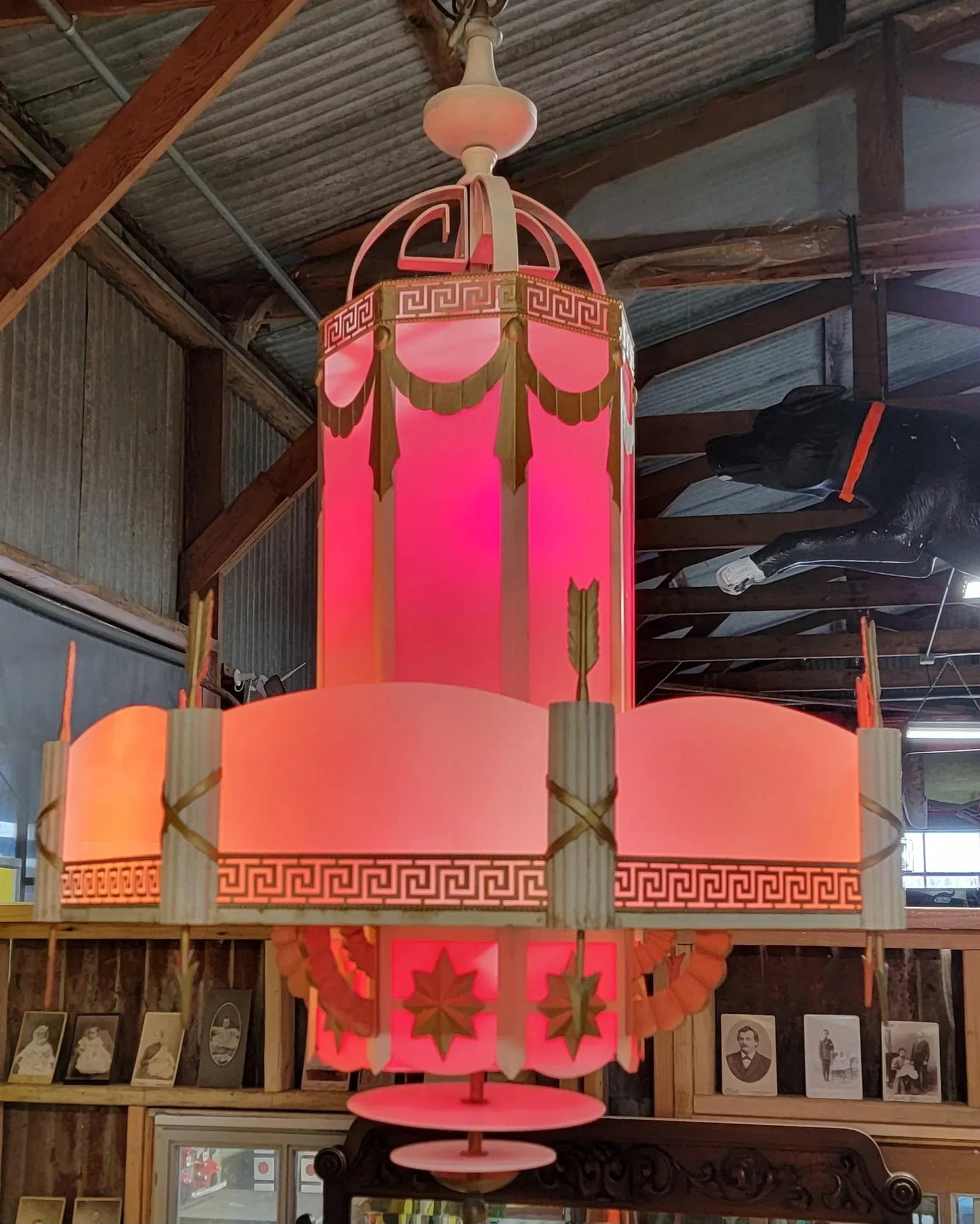 Art Deco Movie Theater Chandelier 1930's - 12